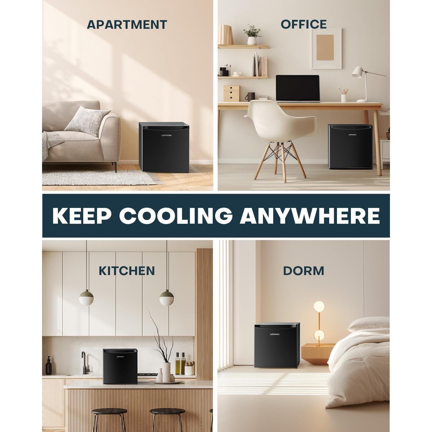 Mini Nevera Upstreman FR17 46L Compacta y Silenciosa