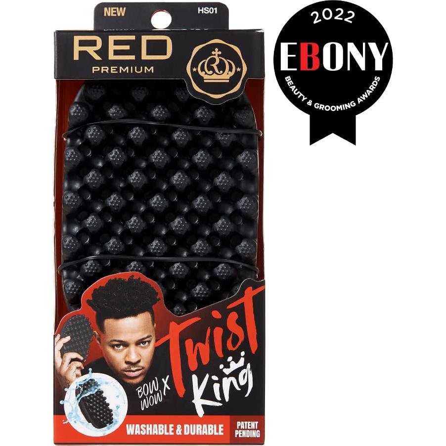 Cepillo Estilizador RED by Kiss Twist King para Cabello Afro