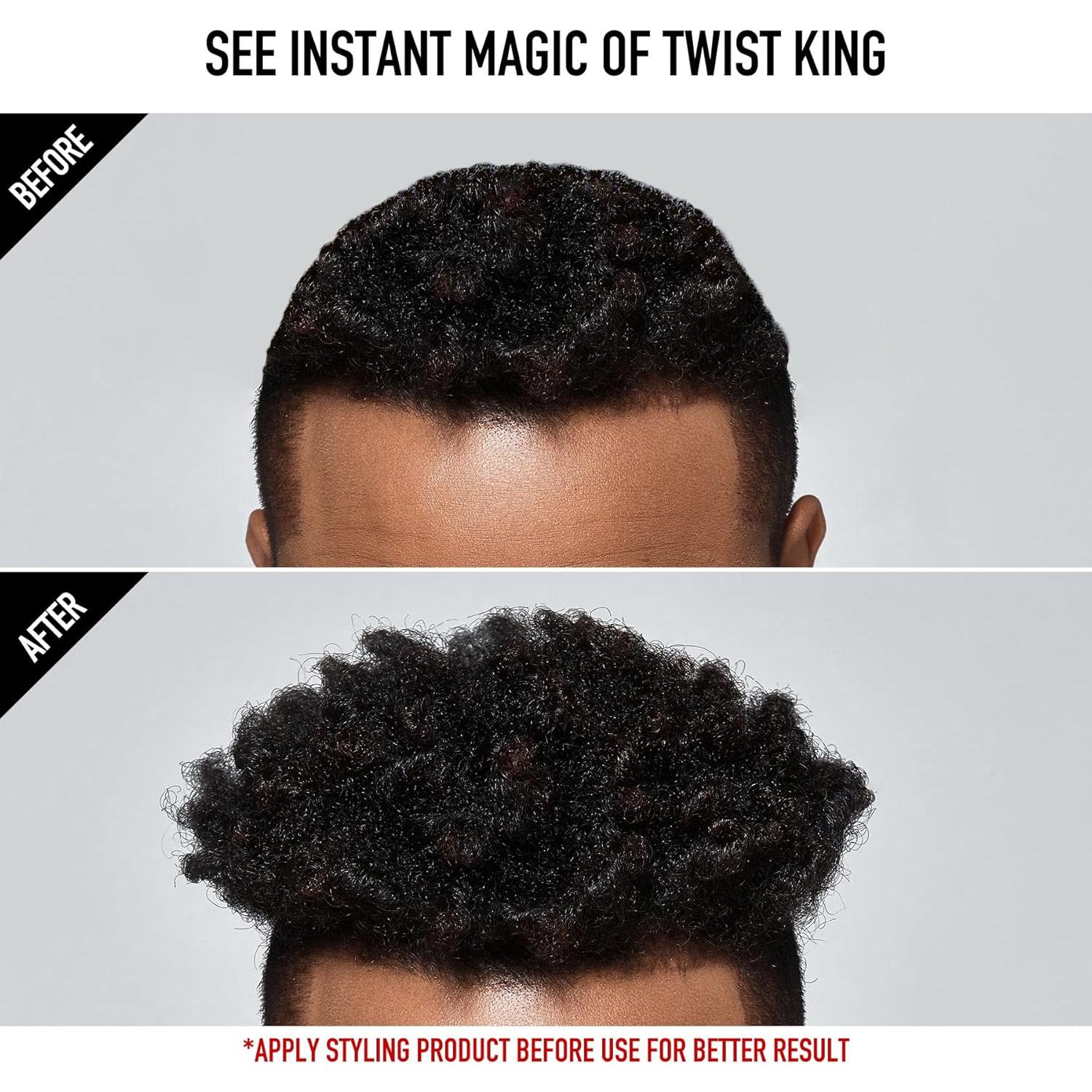 Cepillo Estilizador RED by Kiss Twist King para Cabello Afro