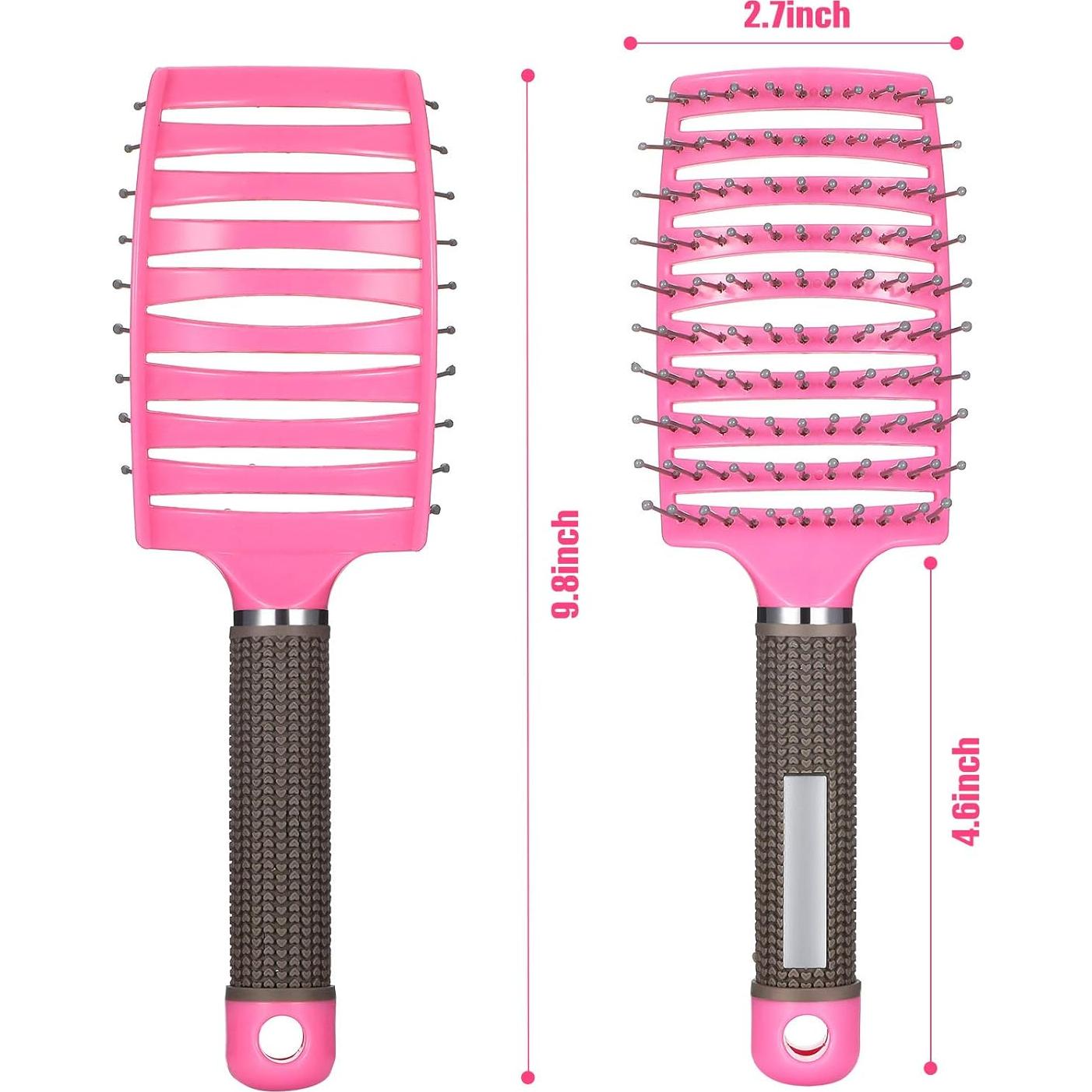 Cepillos Ventilados Patelai 4 Pcs para Cabello Rizado y Húmedo