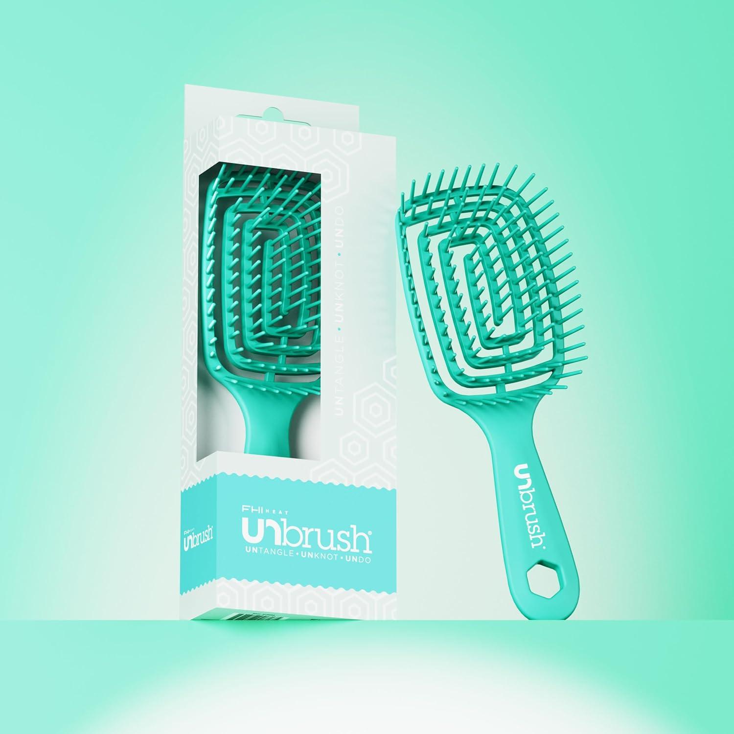 Cepillo Desenredante FHI Heat UNbrush Flex Verde Azulado