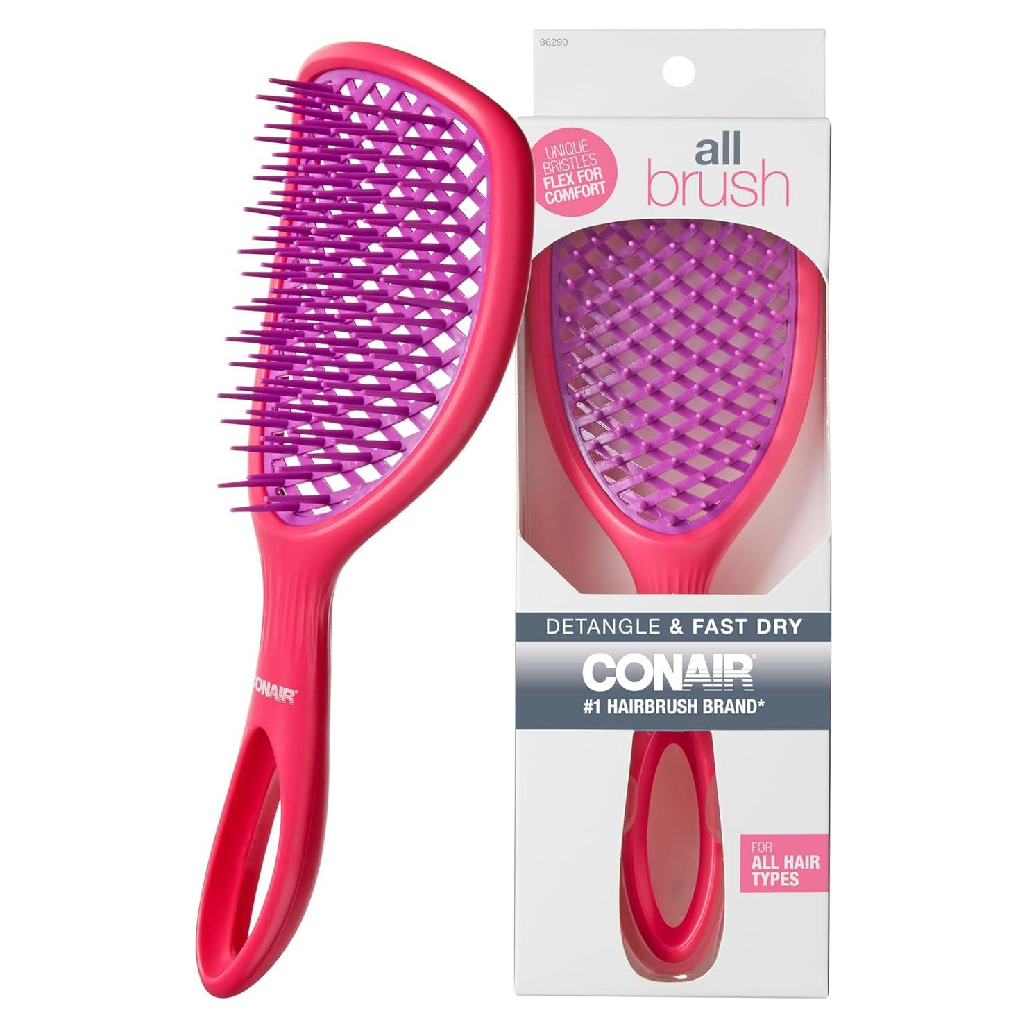 Cepillo de Pelo Conair Allbrush Ventilado 25.9x8.4cm Rosa
