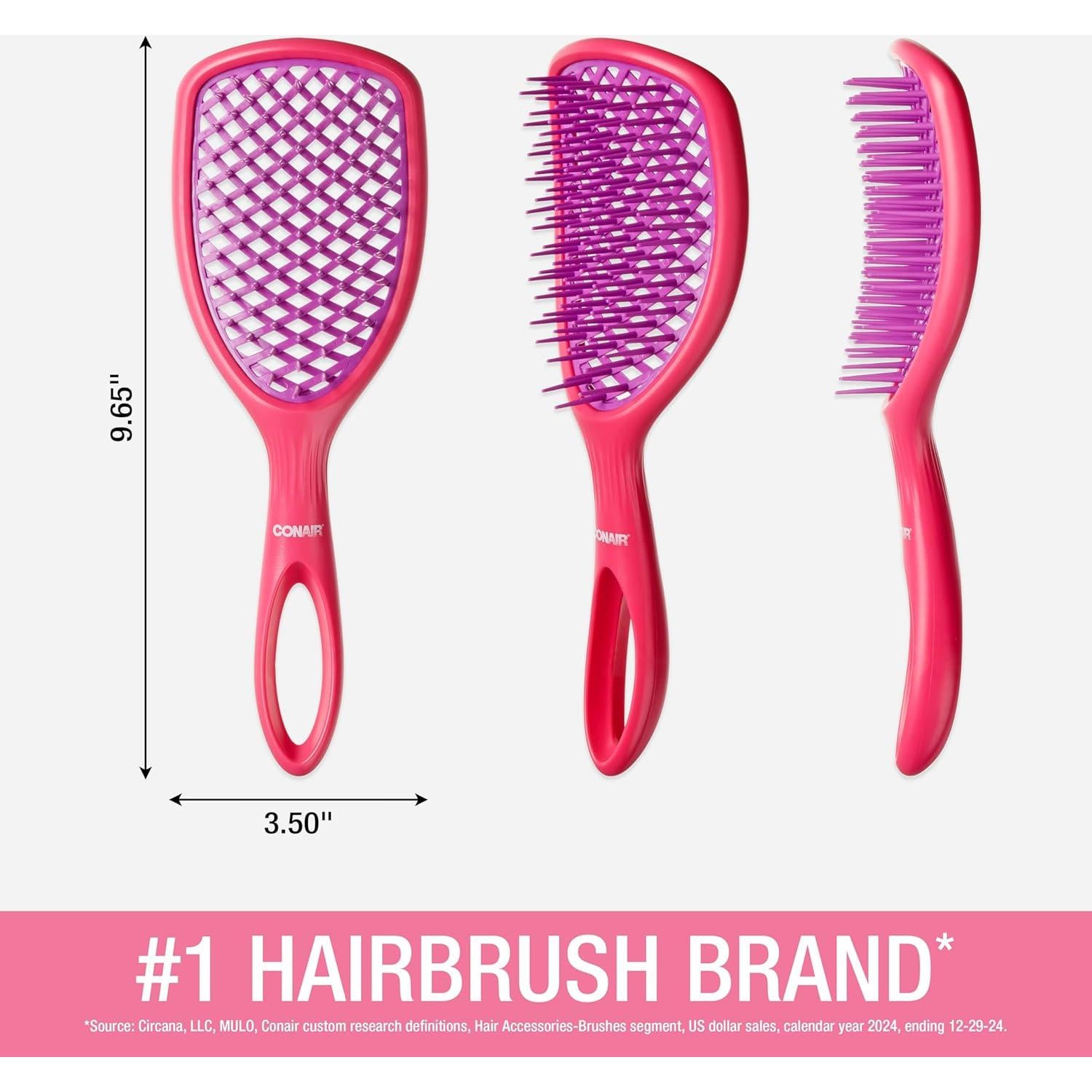 Cepillo de Pelo Conair Allbrush Ventilado 25.9x8.4cm Rosa