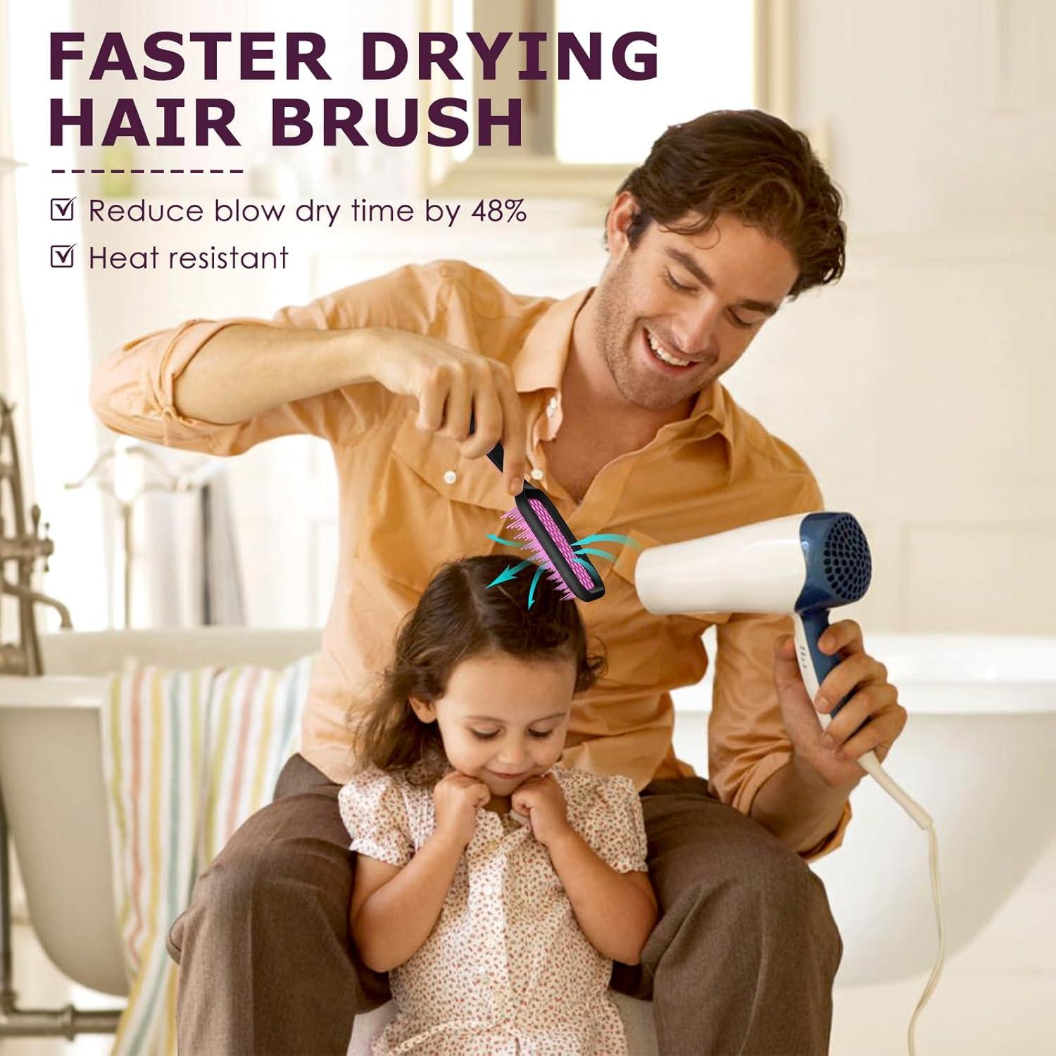 Cepillo Desenredante Ventilado SHINLEA para Cabello Rizado 24.9cm