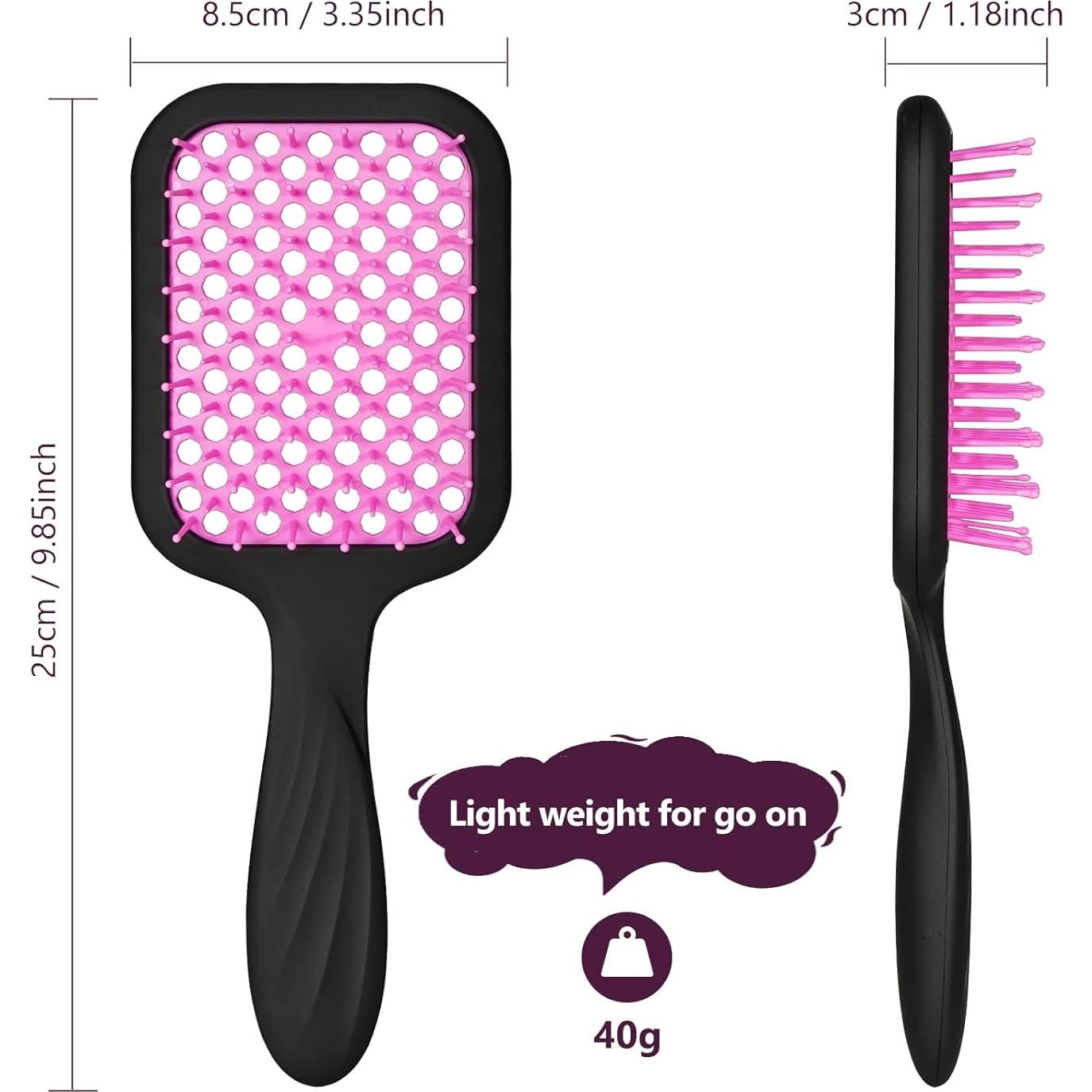 Cepillo Desenredante Ventilado SHINLEA para Cabello Rizado 24.9cm