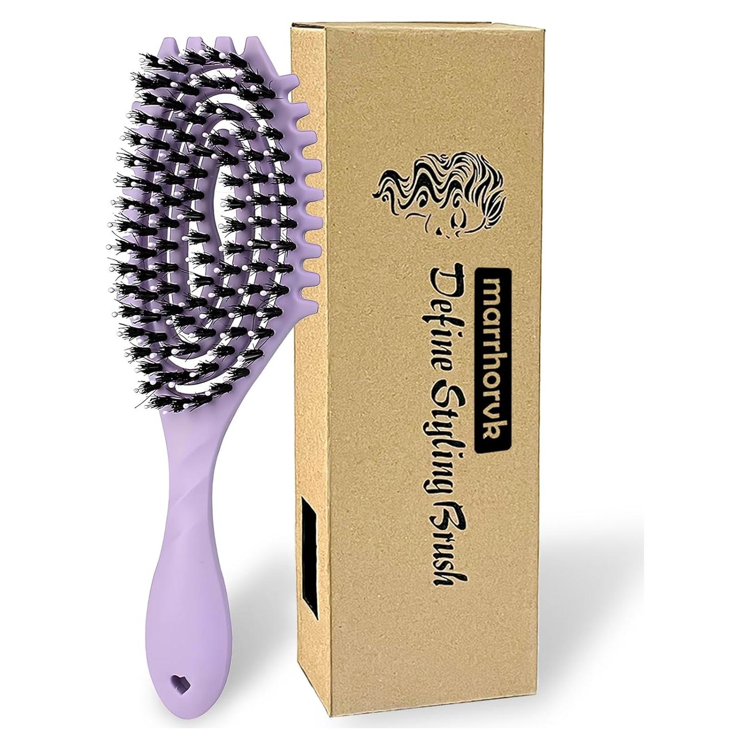 Cepillo Definidor Rizado Marrhorvk Ventilado 28.8cm Púrpura