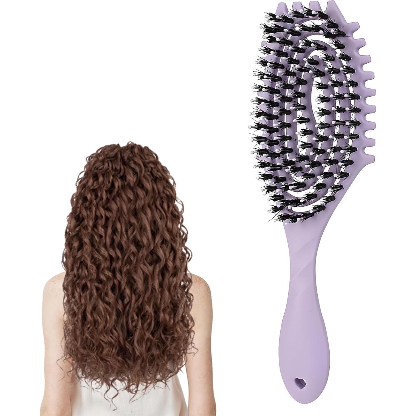 Cepillo Definidor Rizado Marrhorvk Ventilado 28.8cm Púrpura