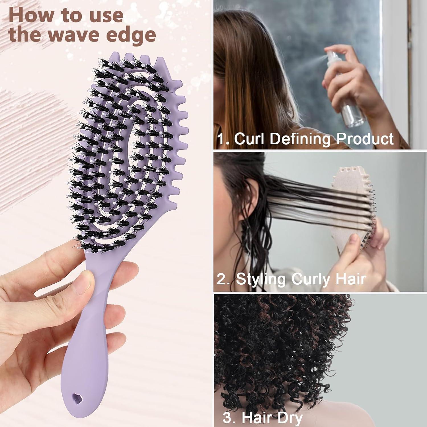 Cepillo Definidor Rizado Marrhorvk Ventilado 28.8cm Púrpura