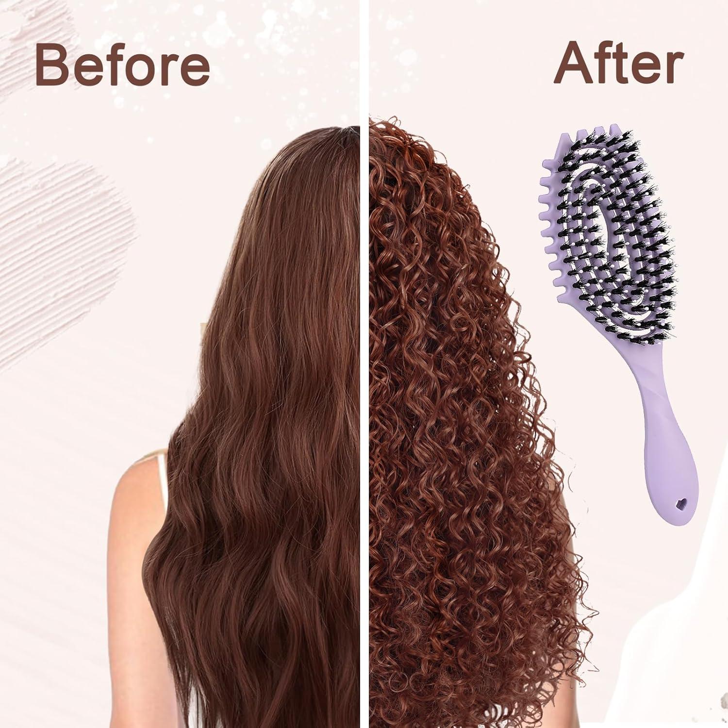 Cepillo Definidor Rizado Marrhorvk Ventilado 28.8cm Púrpura