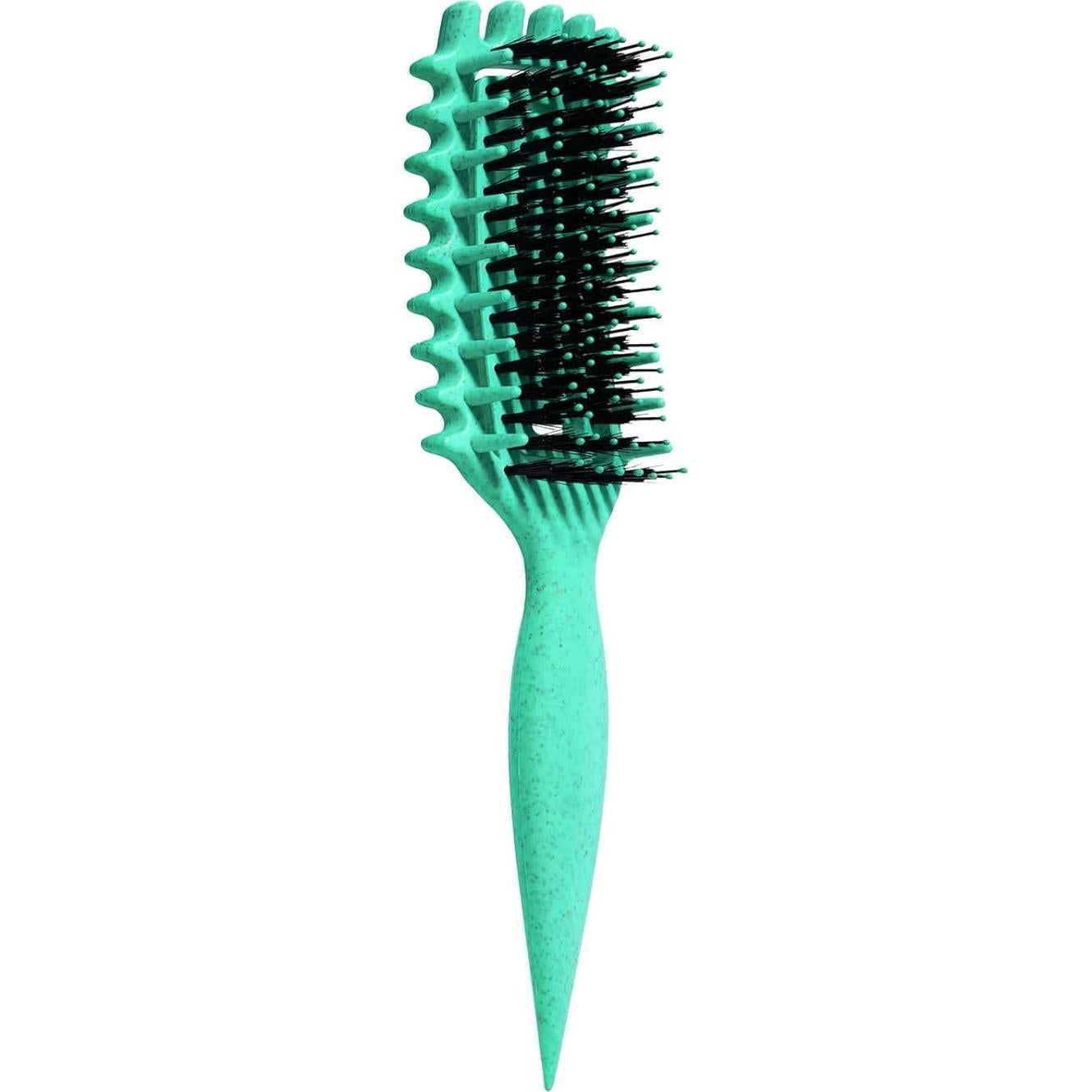 Cepillo Definidor de Rizos Evercomb Verde - Desenredante y Estilizador