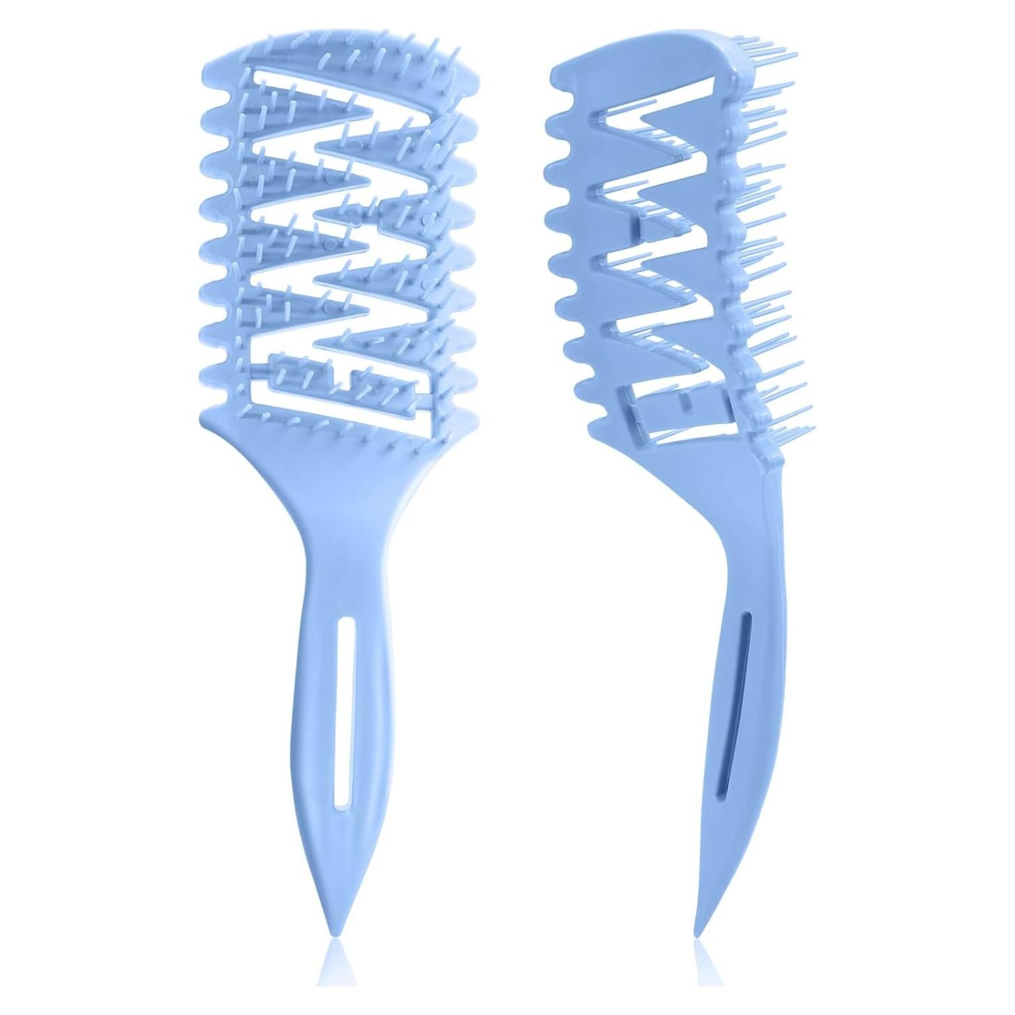 Cepillo Ventilado START MAKERS para Cabello Rizado y Liso Azul