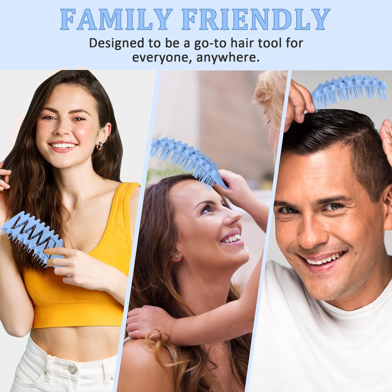 Cepillo Ventilado START MAKERS para Cabello Rizado y Liso Azul