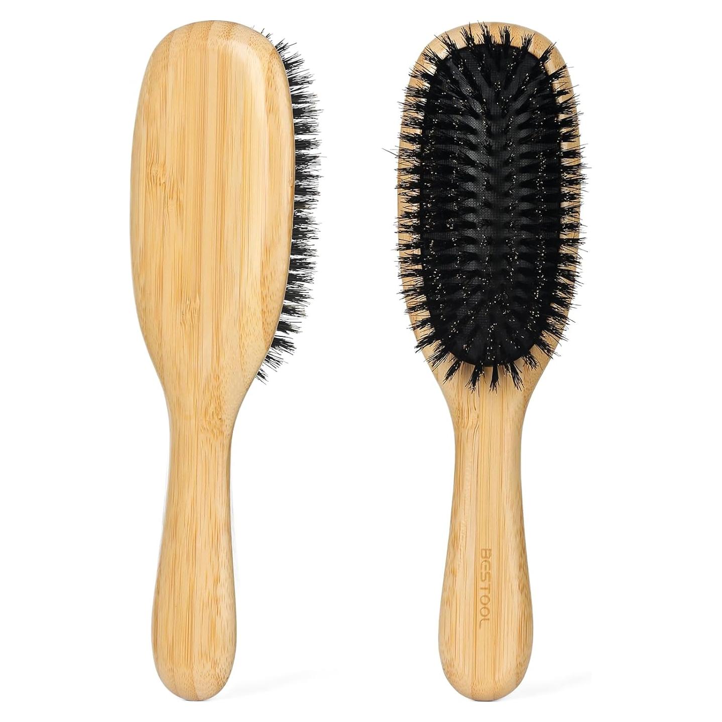 Cepillo para el Cabello BESTOOL de Cerda de Jabalí 24.8x8.4cm