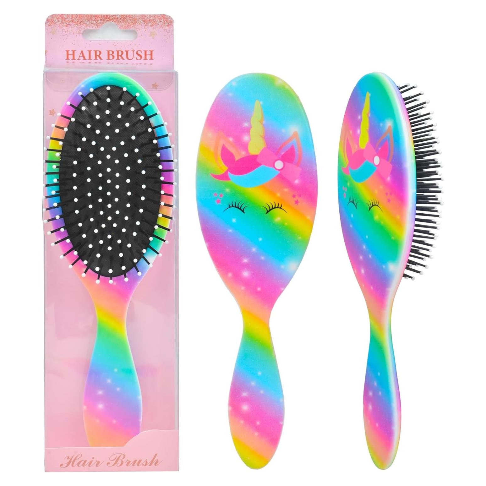Cepillo Desenredante OlyPegic Unicornio Arcoíris para Niños