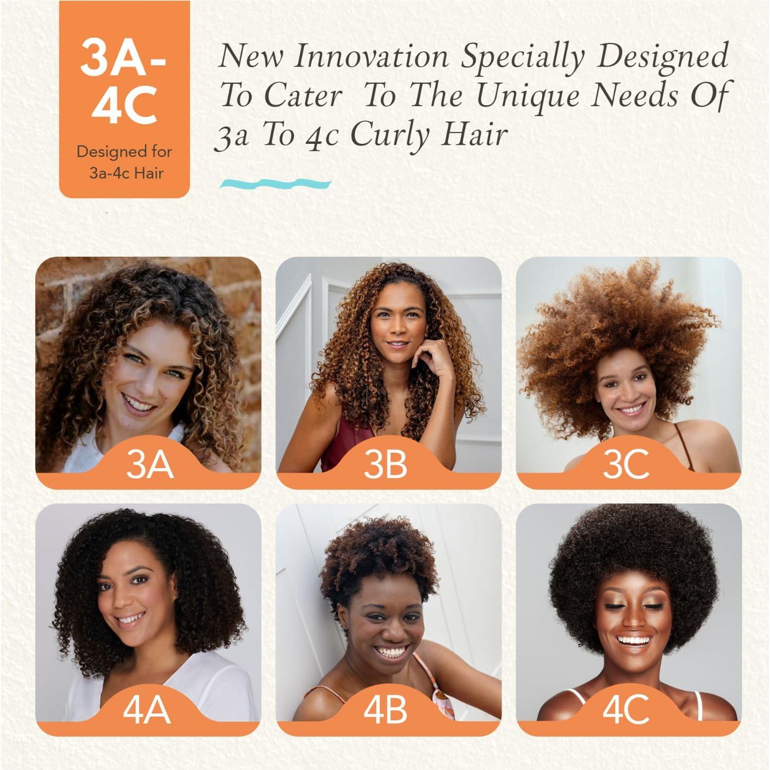 Cepillo Desenredante Manta Curls para Cabello Rizado Naranja