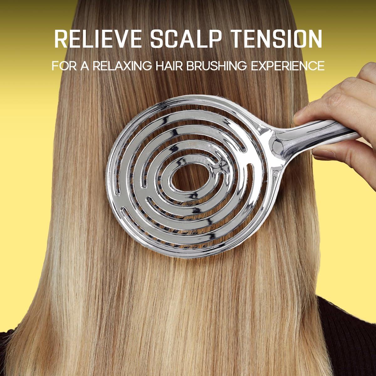 Cepillo Desenredador HALOVIDA con Cerdas de Jabalí y Nylon