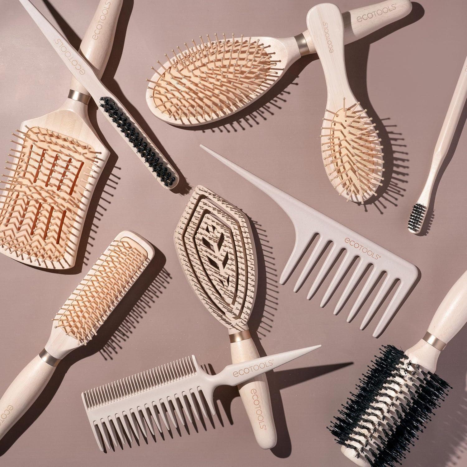 Desenredador de Cabello Fino EcoTools - Cepillo Suavizante Vegano