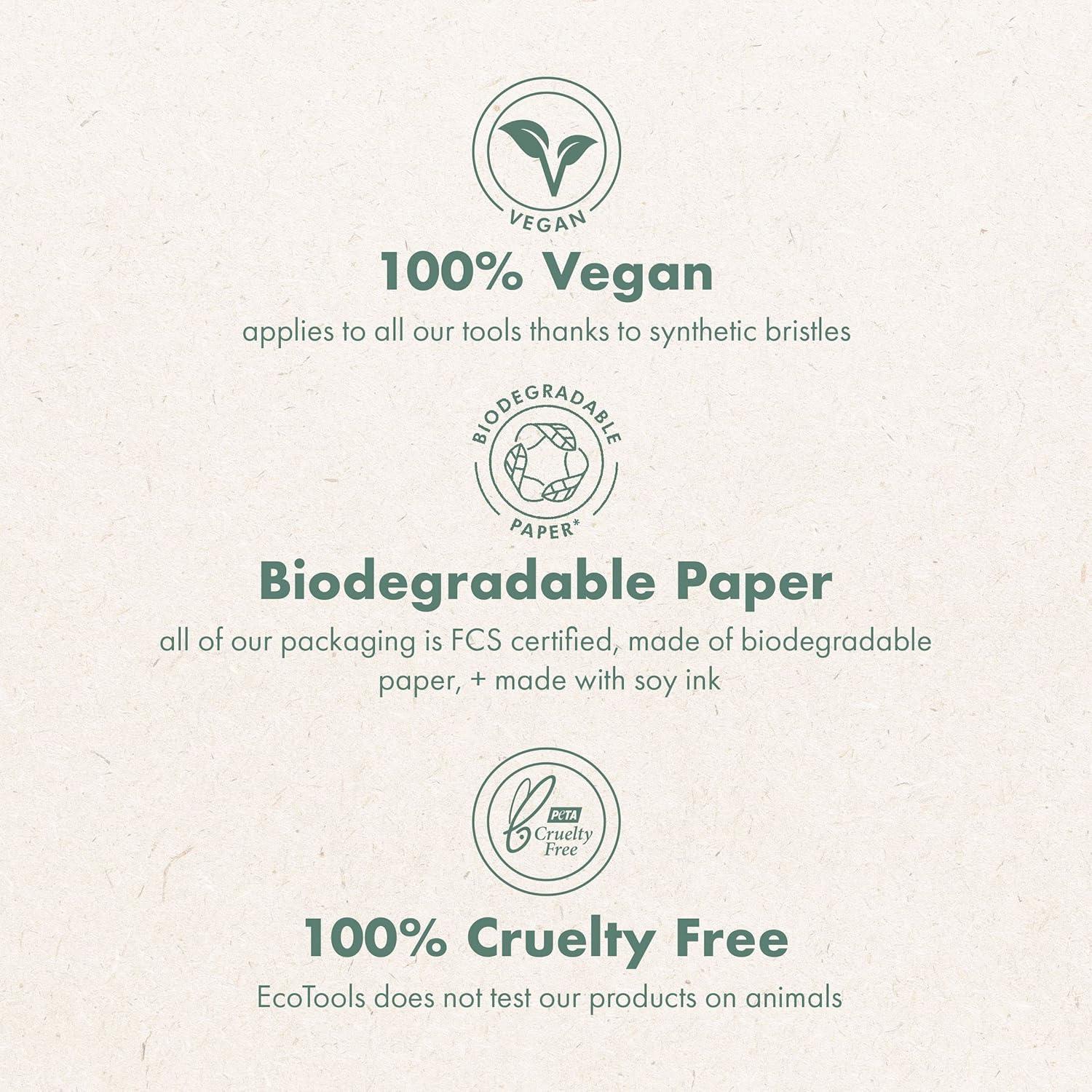 Desenredador de Cabello Fino EcoTools - Cepillo Suavizante Vegano