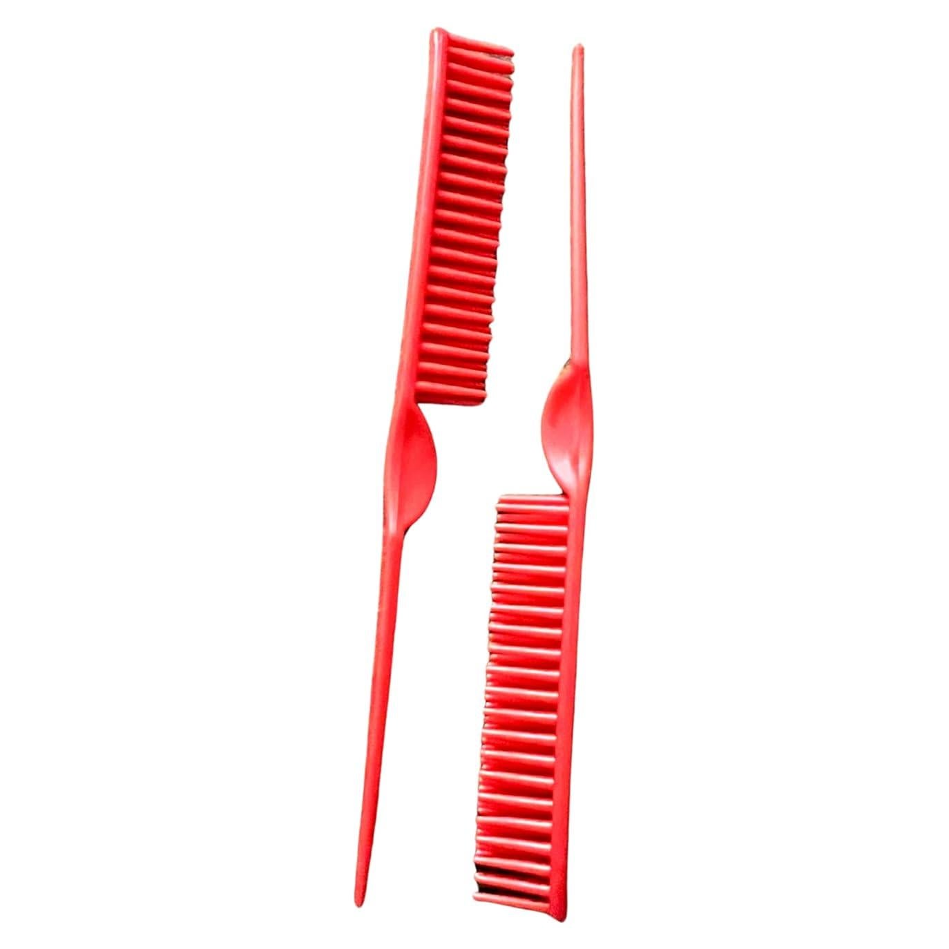 Peine de 3 Filas CocoBlack Naturals para Rizos - Rojo Brillante