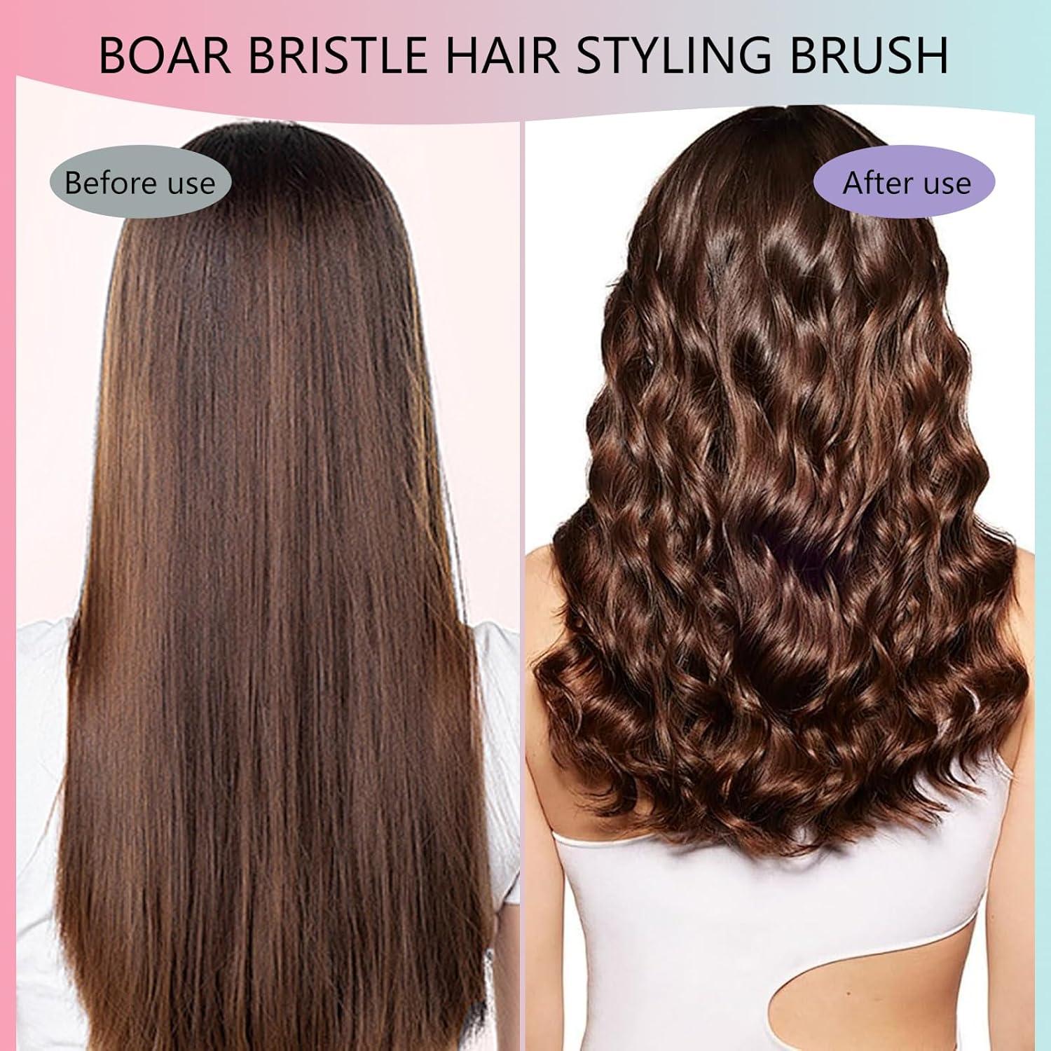 Cepillo para Cabello Rizado iDAOLI Morado - Define y Desenreda