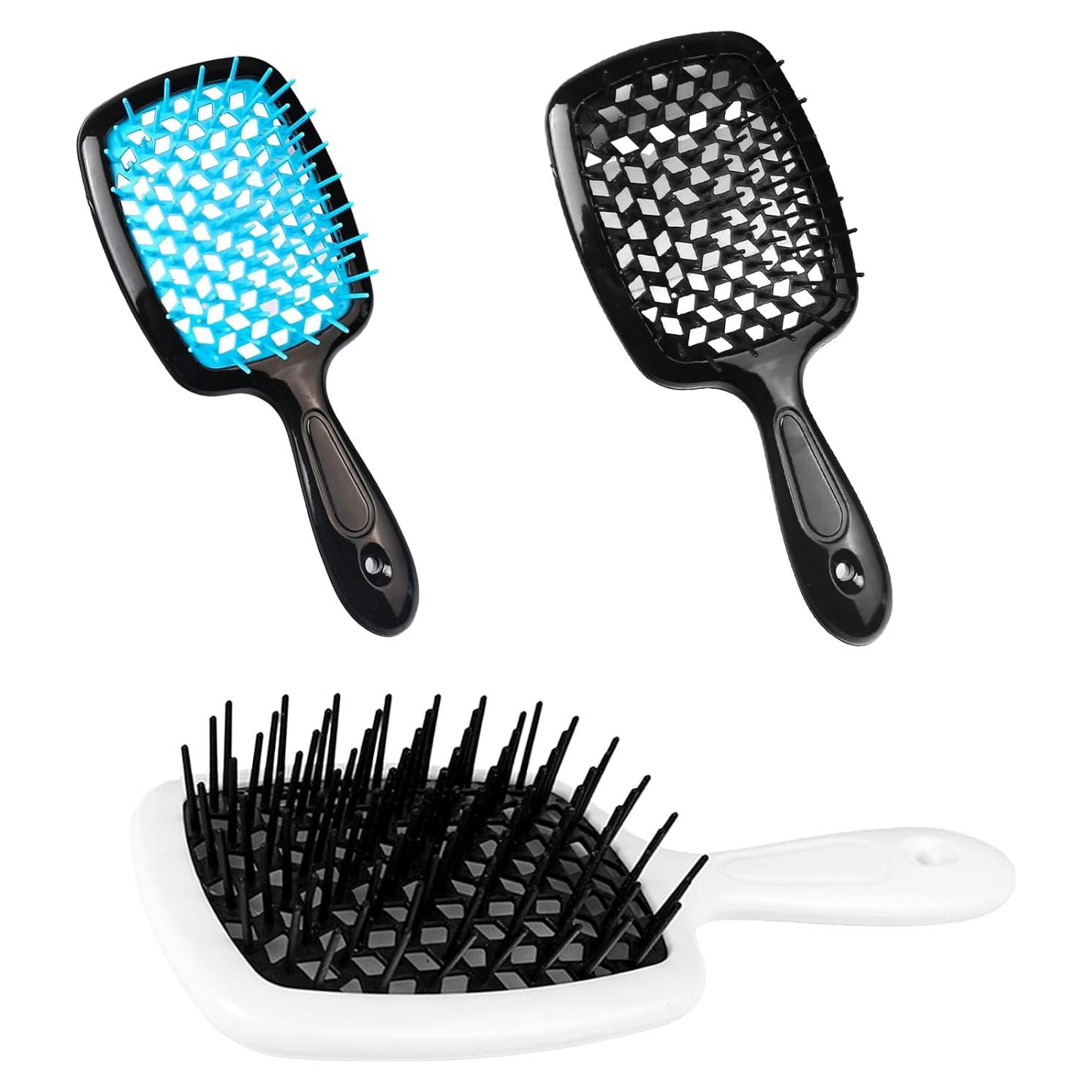 Cepillo de Pelo Ventilado 3 Piezas LINYUEARUI - Húmedo y Seco