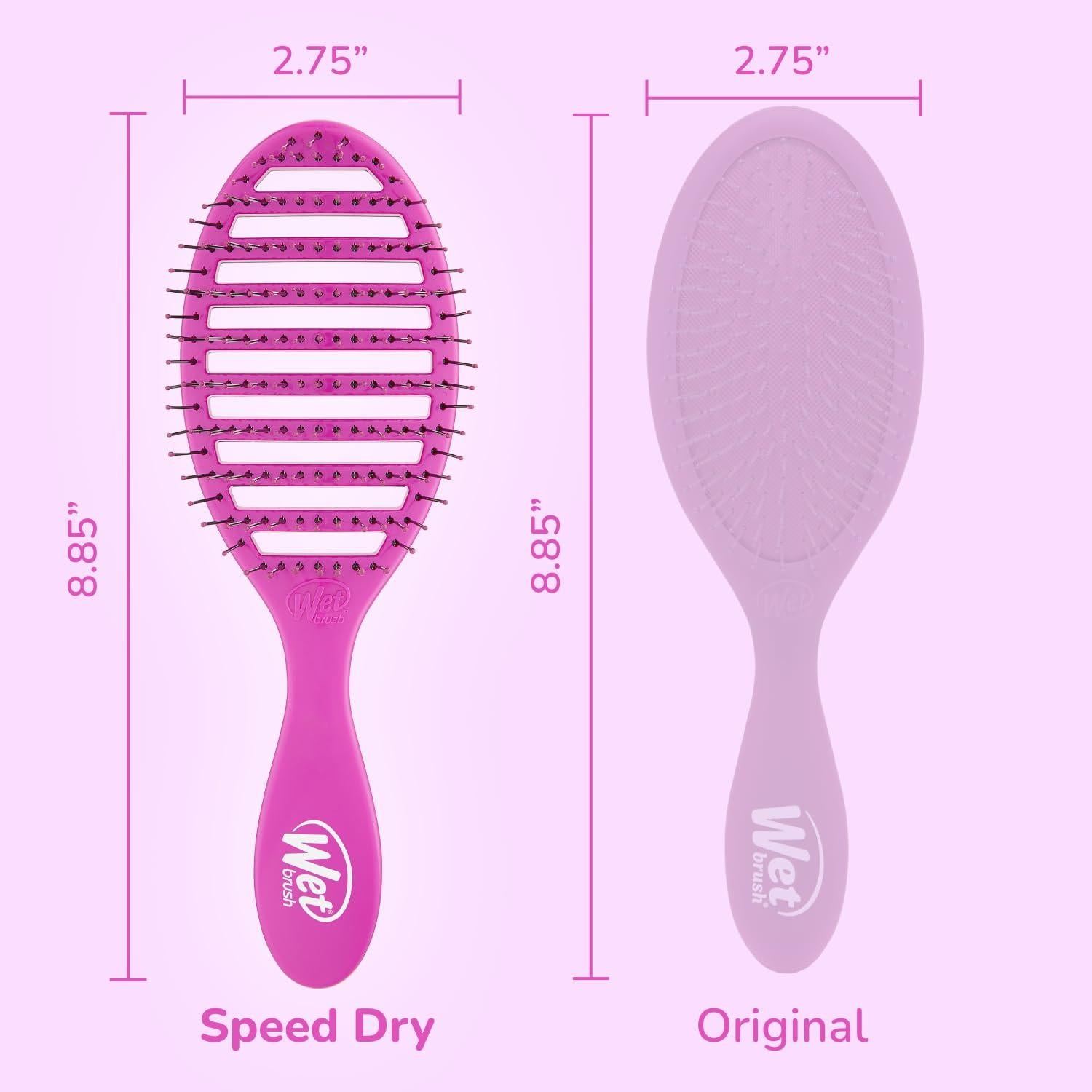 Cepillo Desenredante Wet Brush Speed Dry - Cerdas HeatFlex, 2 Piezas