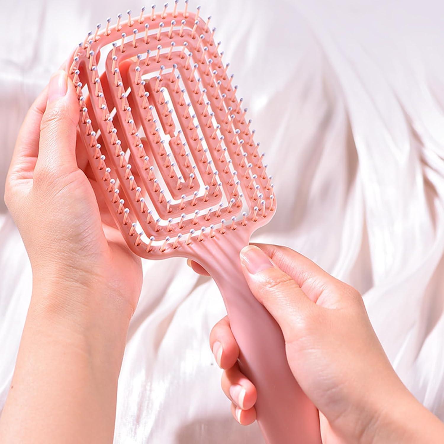 Cepillo Desenredante Profesional TEUOPIOE para Cabello Rizado