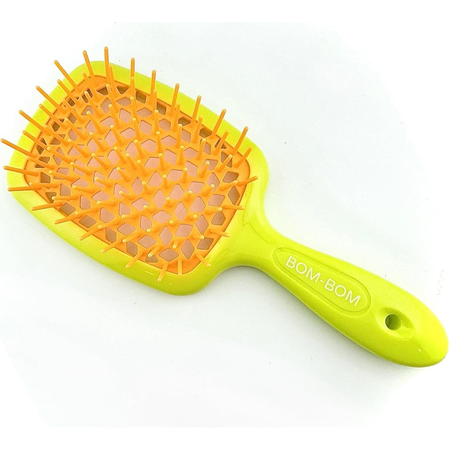 Kit de 2 Cepillos Desenredantes BOM BOM para Cabello Húmedo y Seco