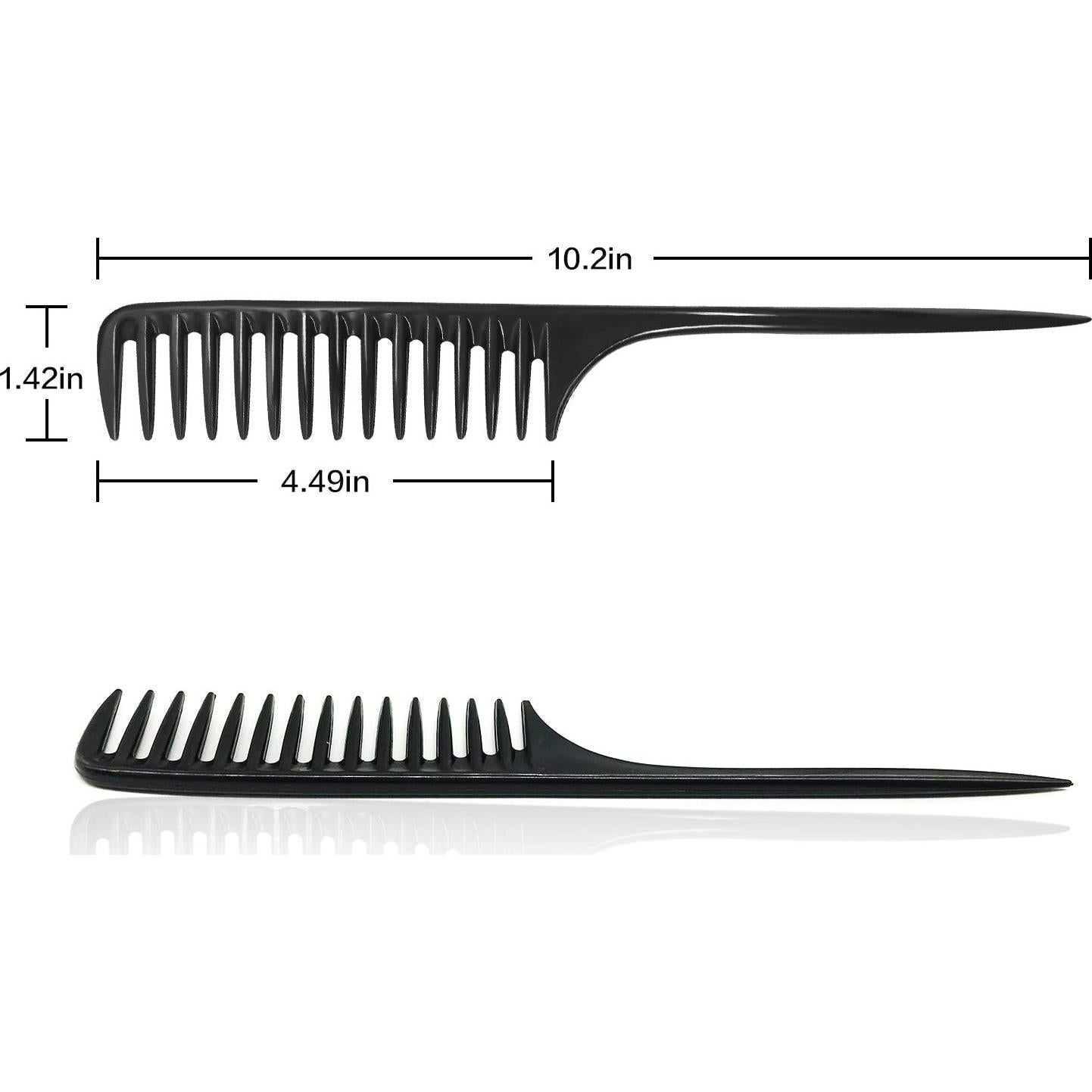 Peine Desenredante Wapodeai de Dientes Anchos, Antiestático, 25.91 cm