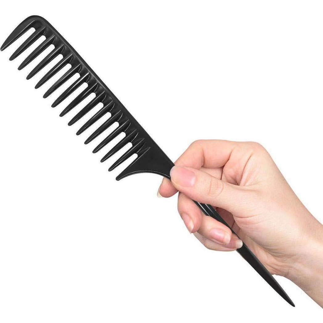 Peine Desenredante Wapodeai de Dientes Anchos, Antiestático, 25.91 cm