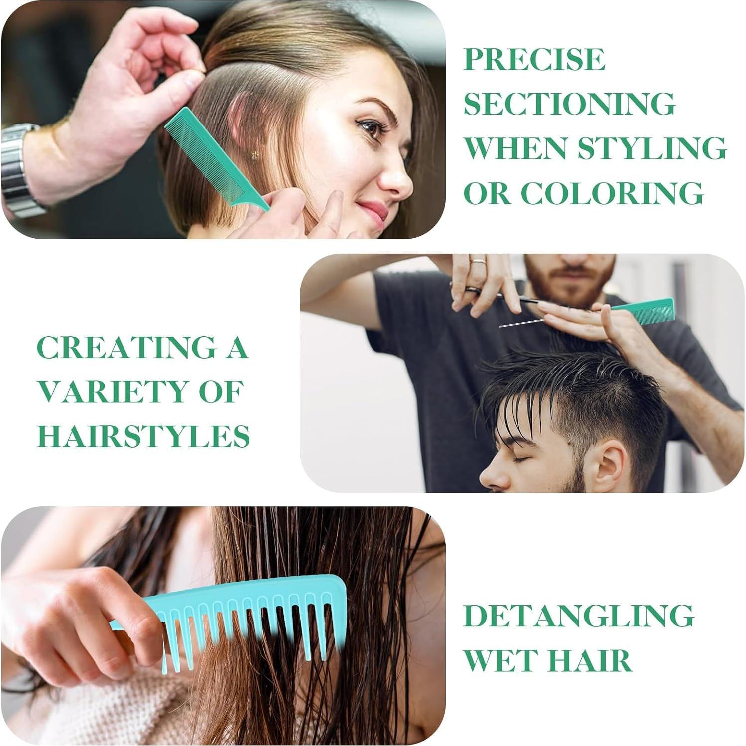 Set de Cepillos para Cabello 6Pcs START MAKERS Azul