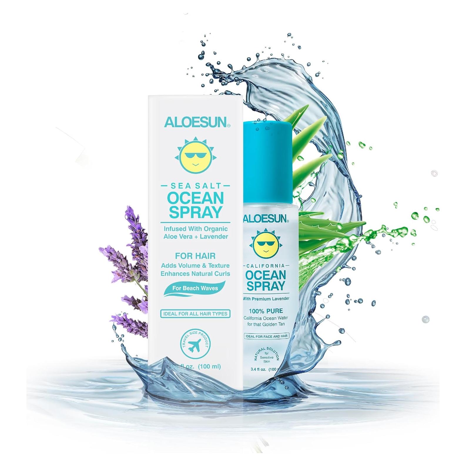 Spray Texturizante ALOESUN con Sal Marina 100ml - Volumen y Definición