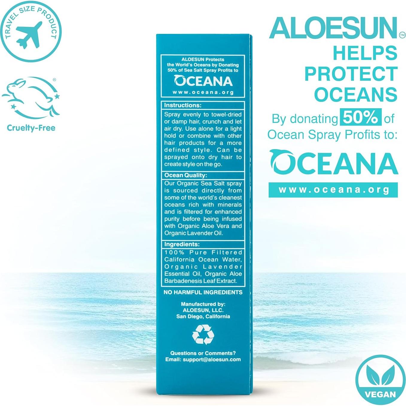 Spray Texturizante ALOESUN con Sal Marina 100ml - Volumen y Definición