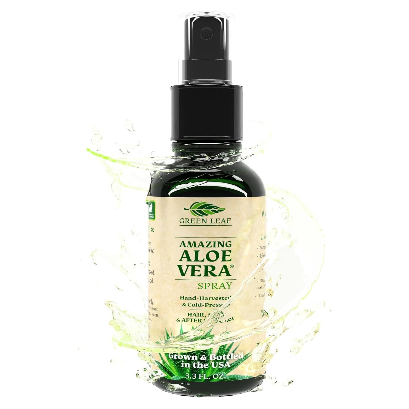 Spray de Aloe Vera 100% Puro 3.3oz | Hidratante Facial y Capilar