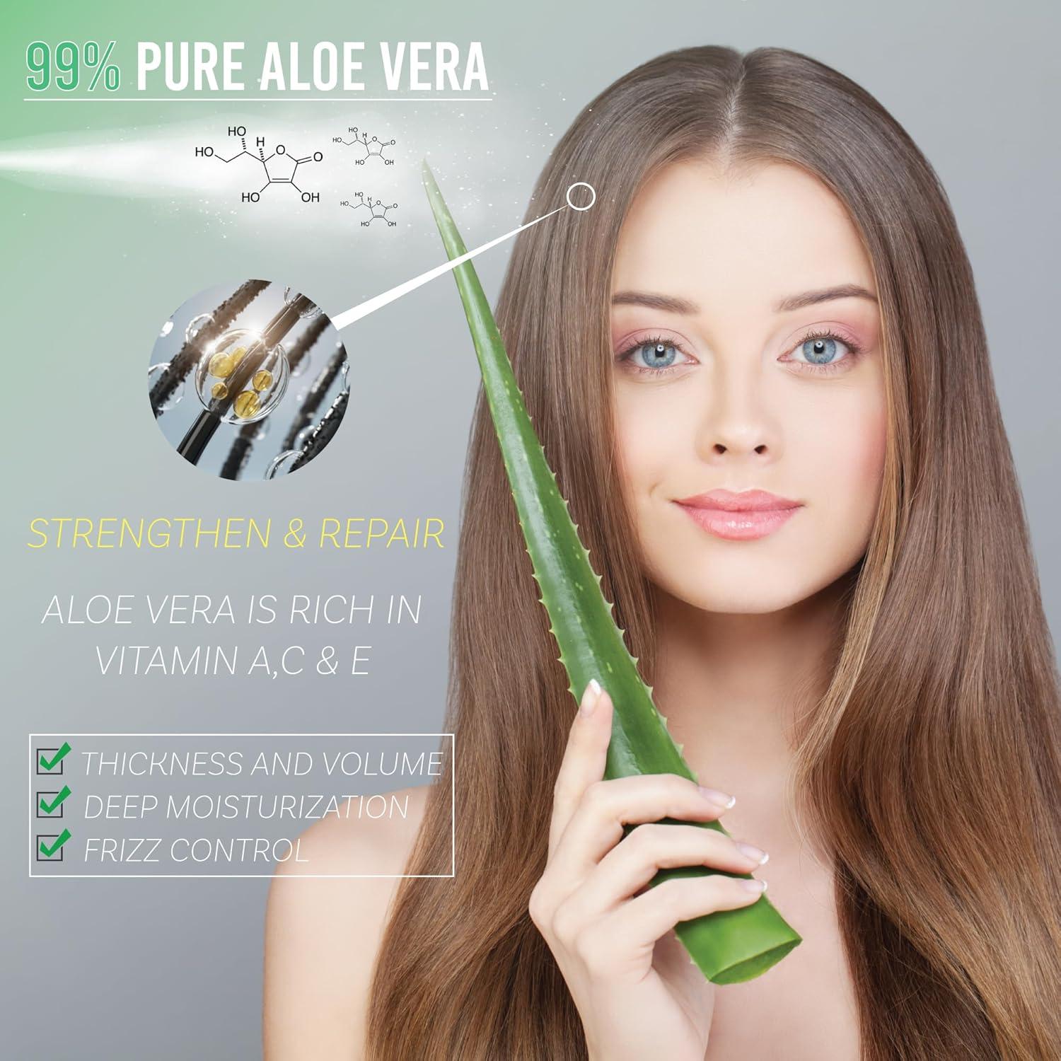 Spray de Aloe Vera 100% Puro 3.3oz | Hidratante Facial y Capilar