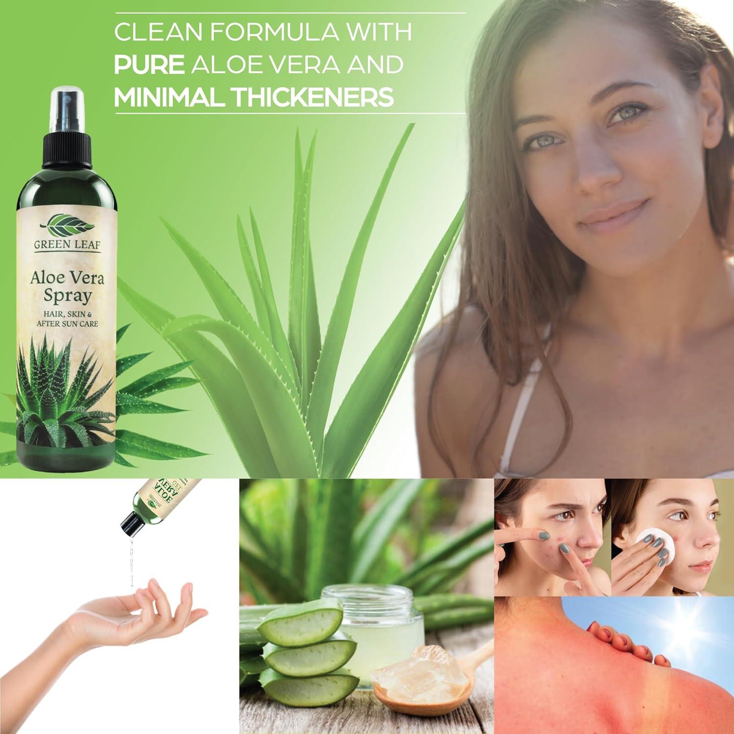 Spray de Aloe Vera 100% Puro 3.3oz | Hidratante Facial y Capilar