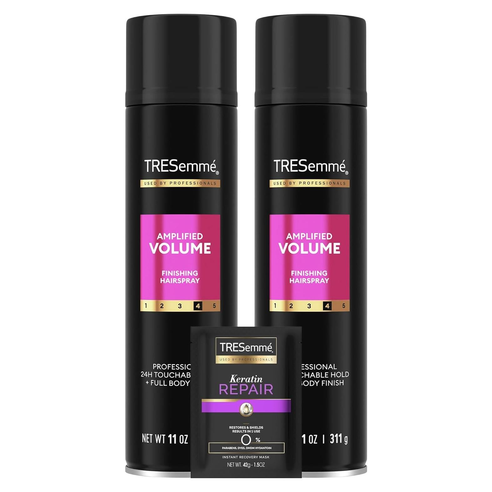 Set de 3 TRESemméspray Volumen Total 311g + Mascarilla