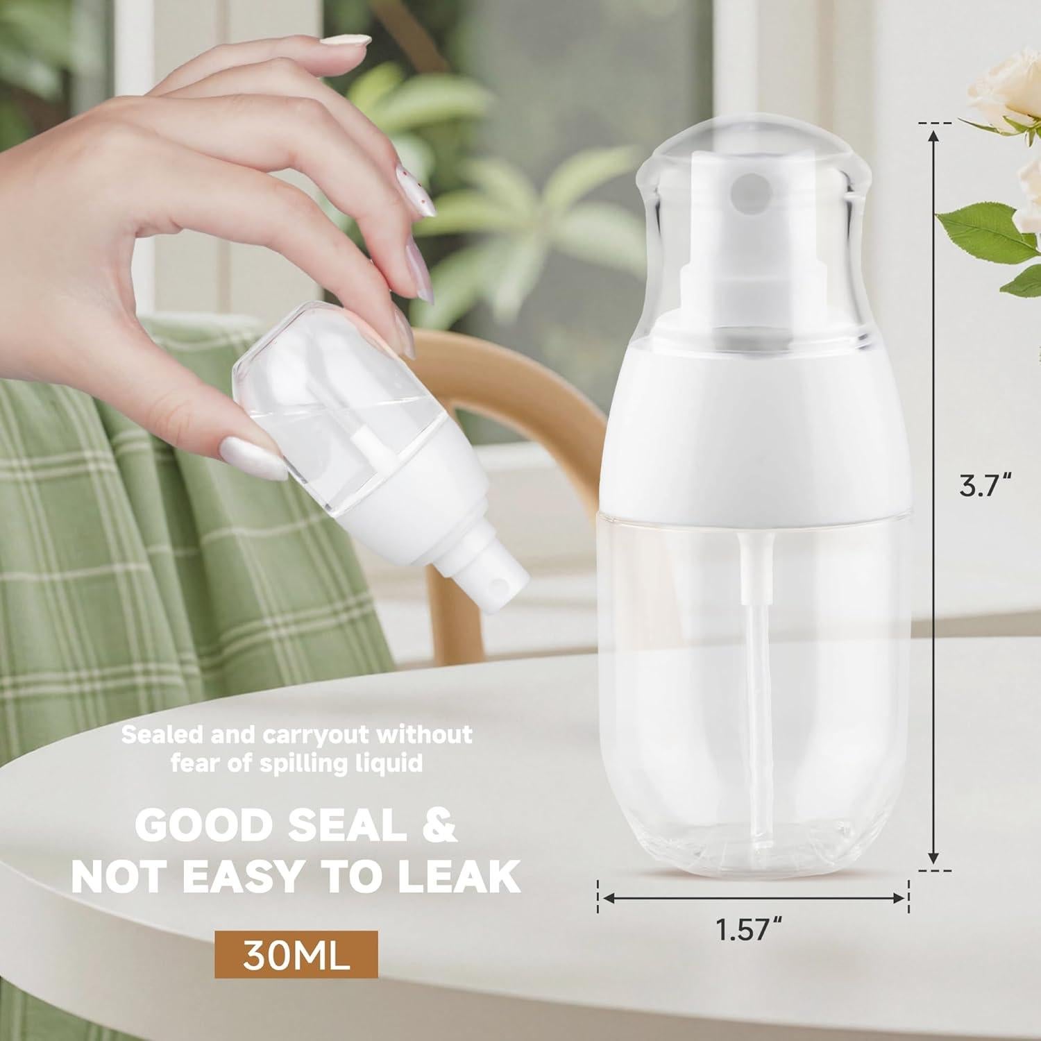 Botellas de Spray GIVITASOT 30ml Transparentes Reutilizables 3Pcs