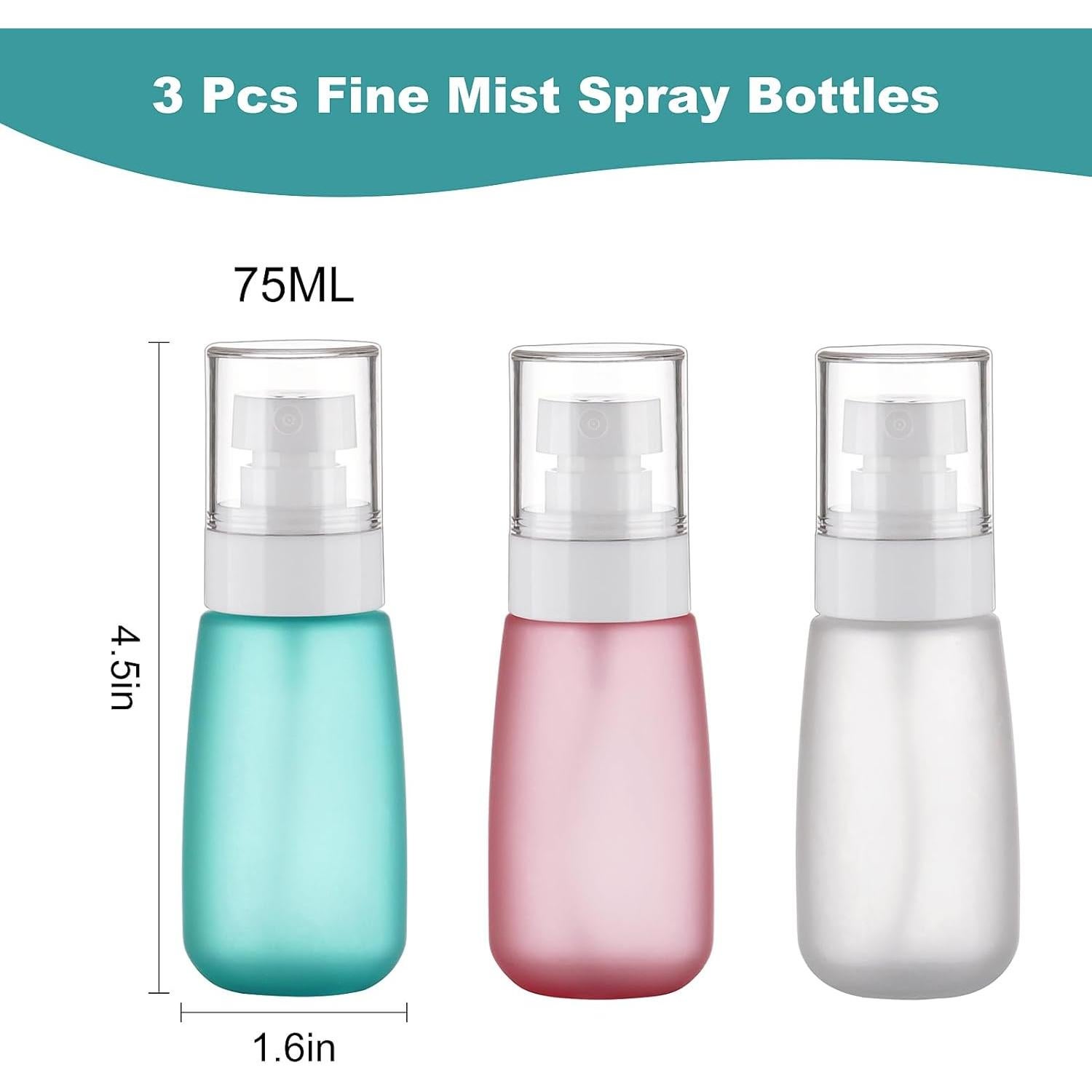 Botellas de Spray de Viaje Kitchen GIMS 75ml A Prueba de Fugas