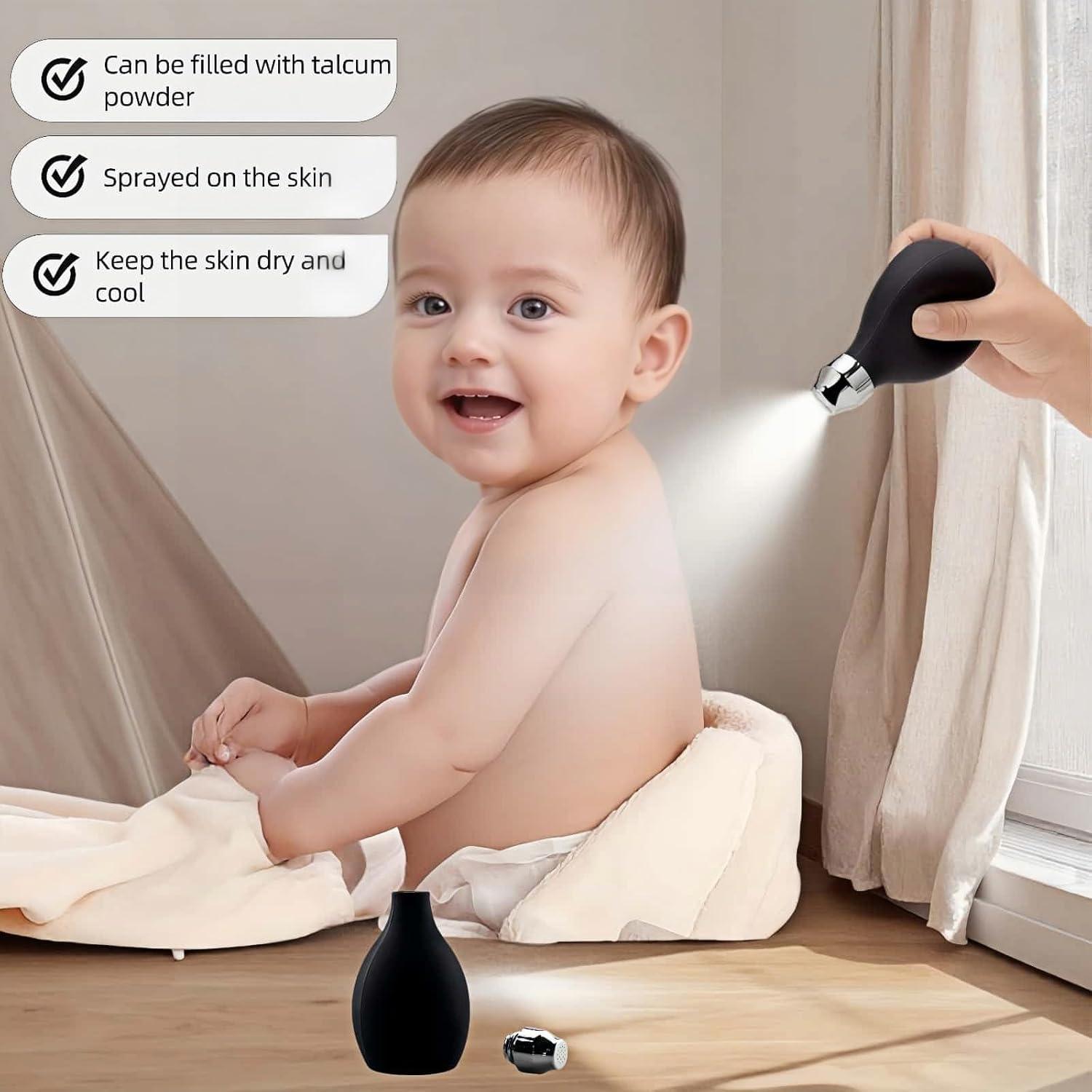 Botella de Spray de Polvo RyanDesign 100ml - Negro, Recargable