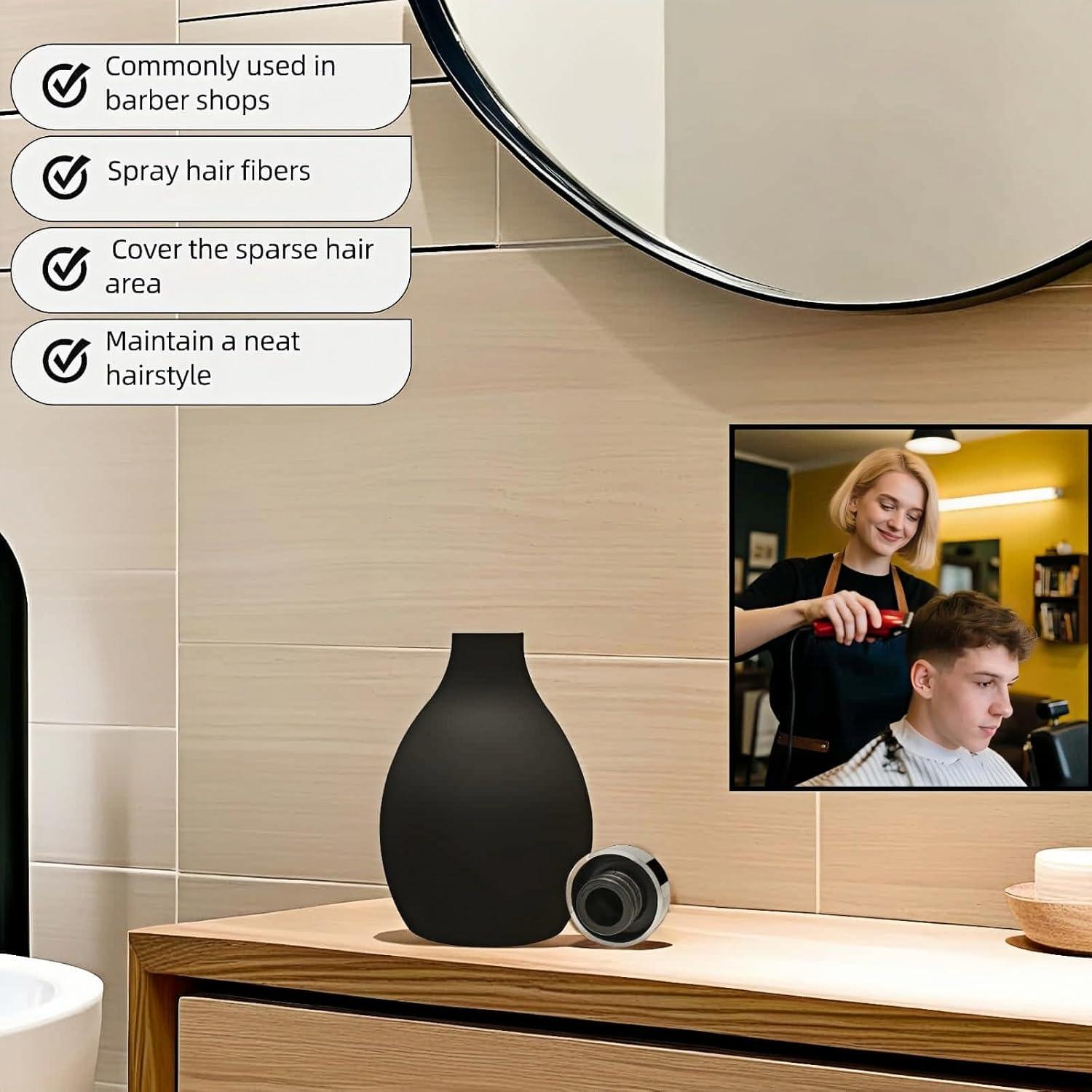 Botella de Spray de Polvo RyanDesign 100ml - Negro, Recargable