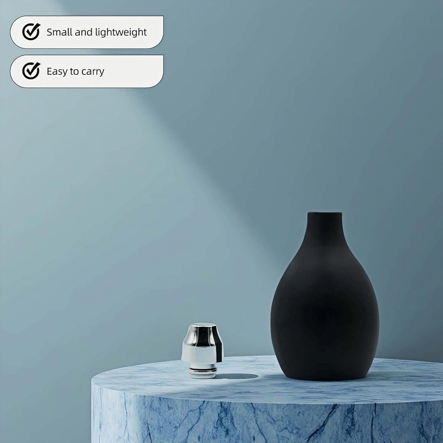 Botella de Spray de Polvo RyanDesign 100ml - Negro, Recargable