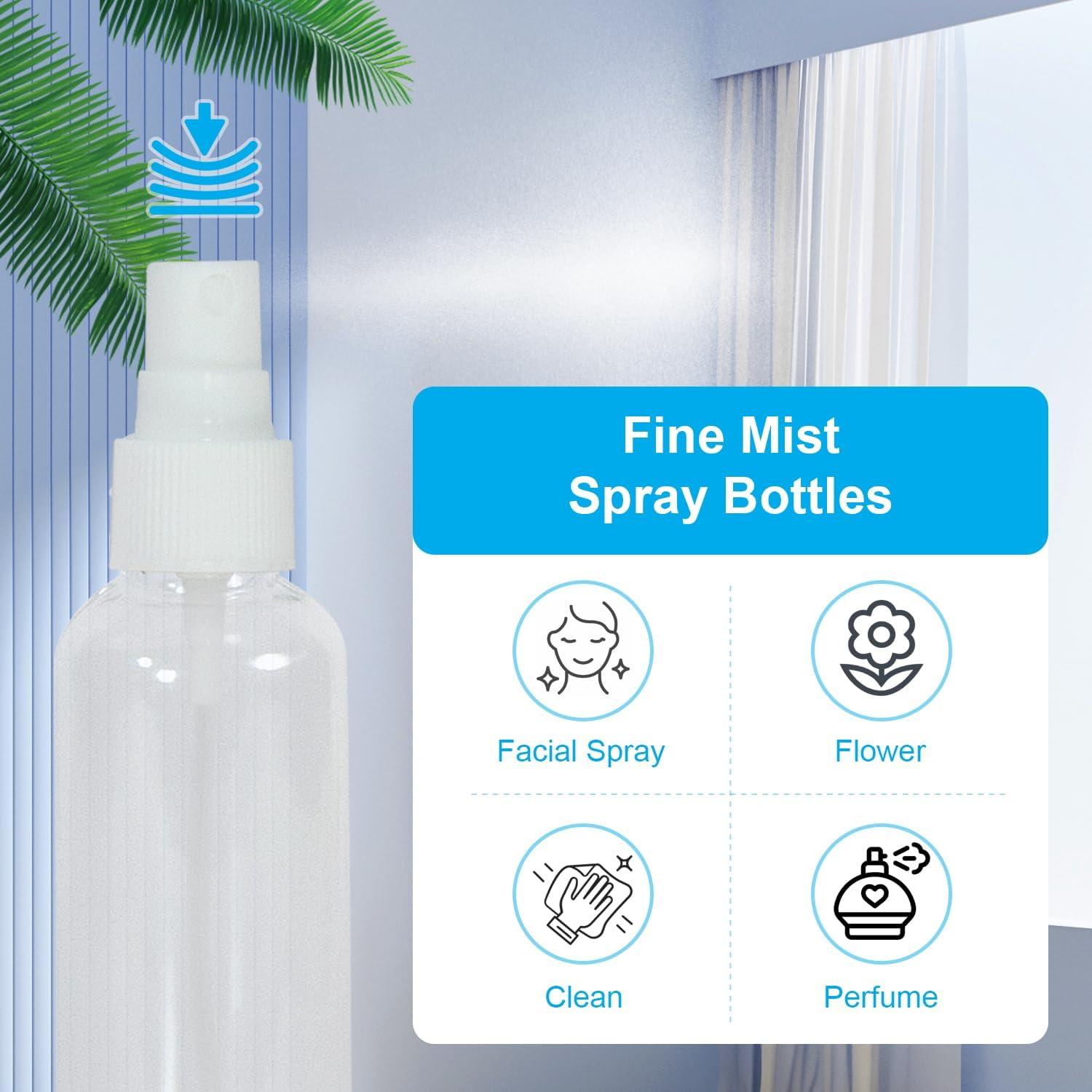 Botellas de Spray Reutilizables DESKEMAI 50ml, Nebulizador Fino, 2 Piezas