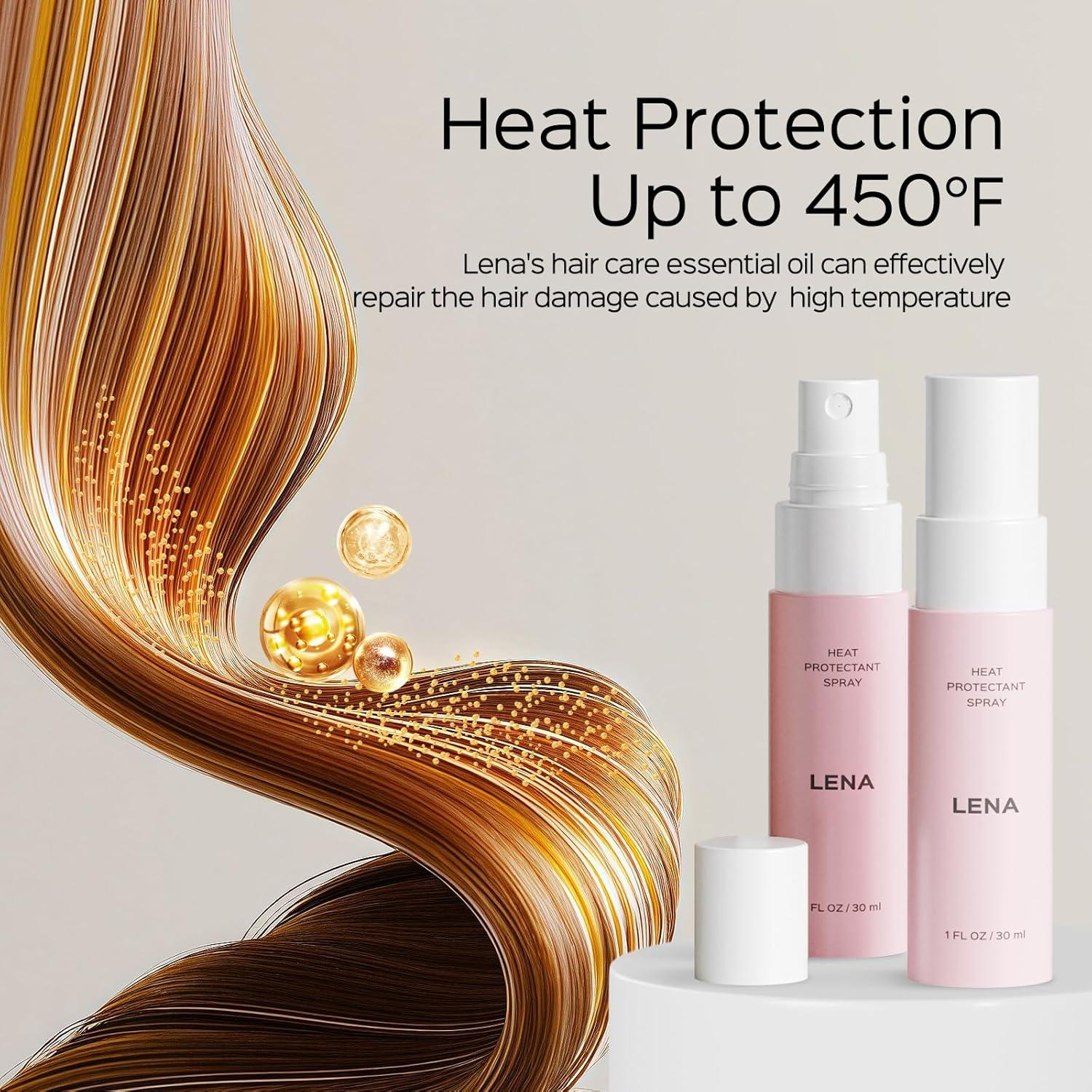 Spray Protector Térmico LENA 30 ml (2-Pack) Aroma Amanecer Rosa