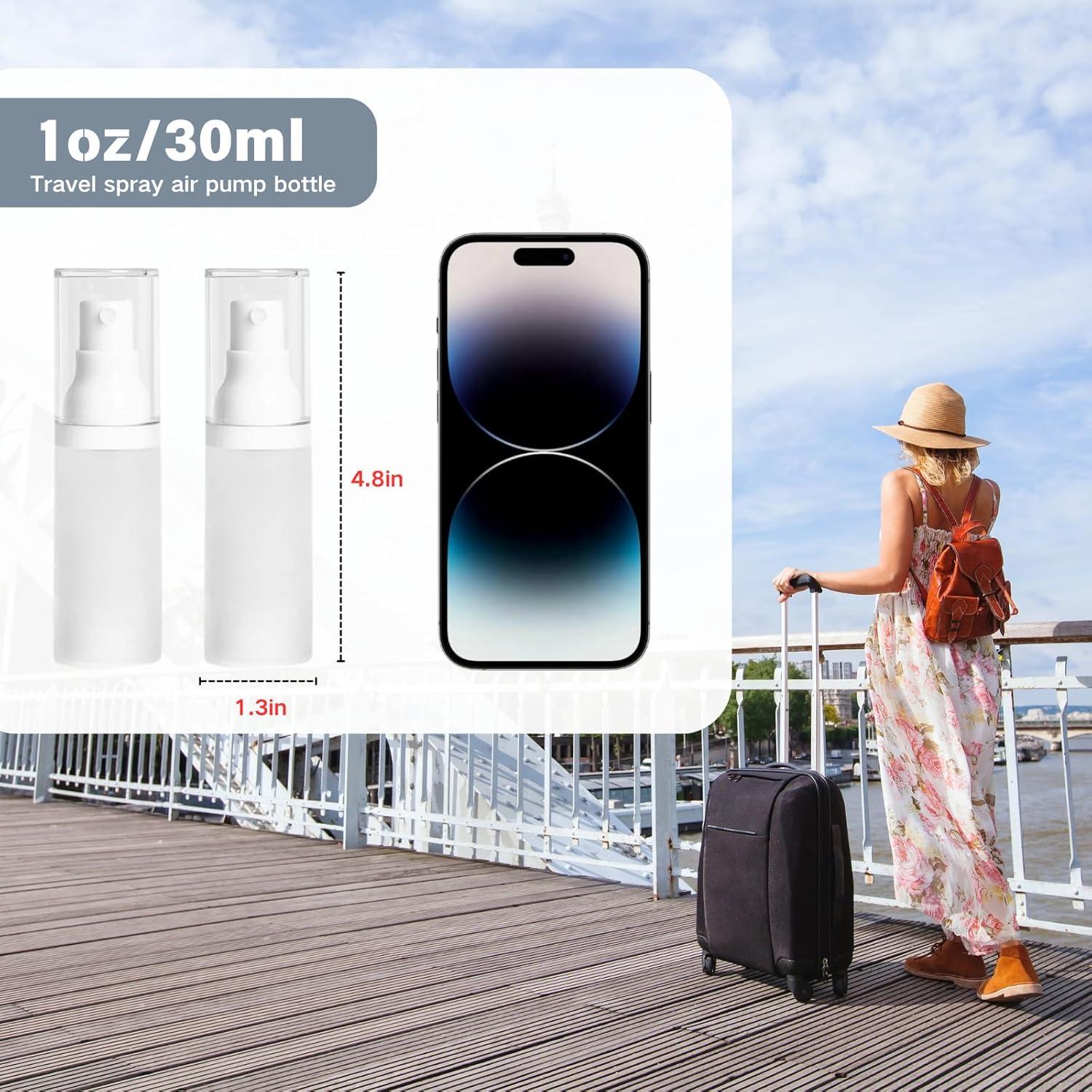 Botellas de Spray Mini FaceBucks 30ml 360° A Prueba de Fugas - Paquete de 2