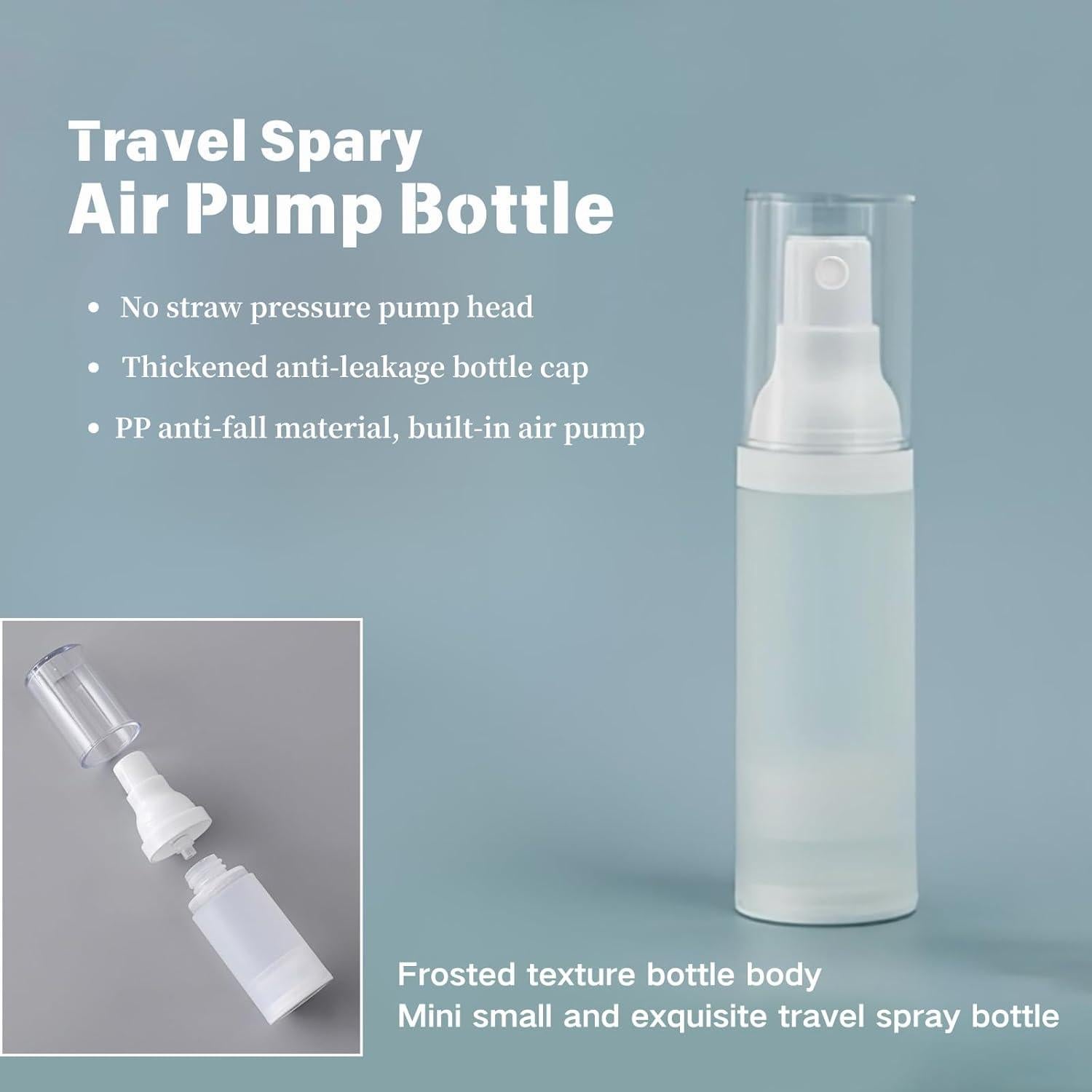 Botellas de Spray Mini FaceBucks 30ml 360° A Prueba de Fugas - Paquete de 2