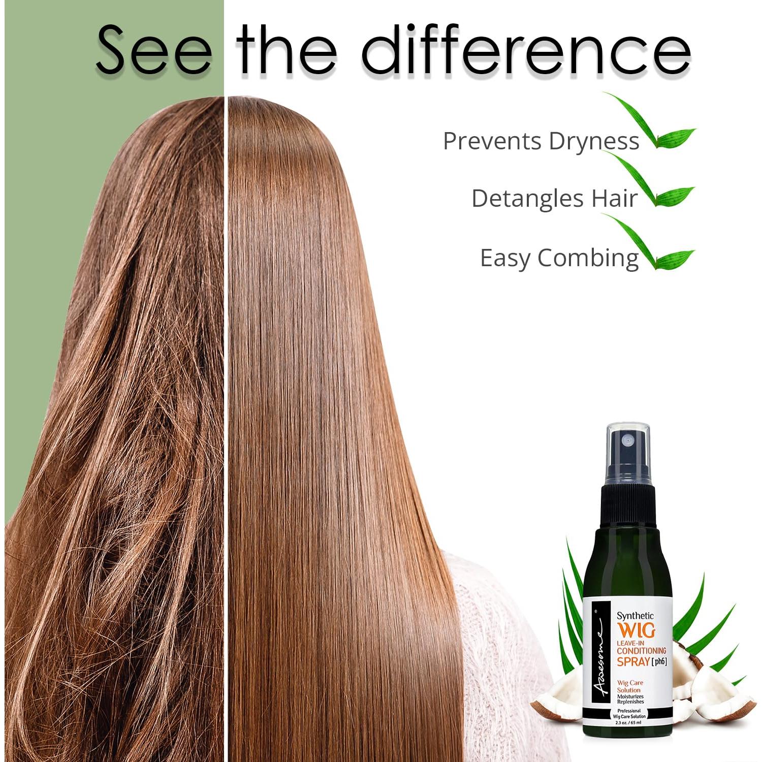 Spray Acondicionador Sin Enjuague Asombroso 2.3 oz para Pelucas