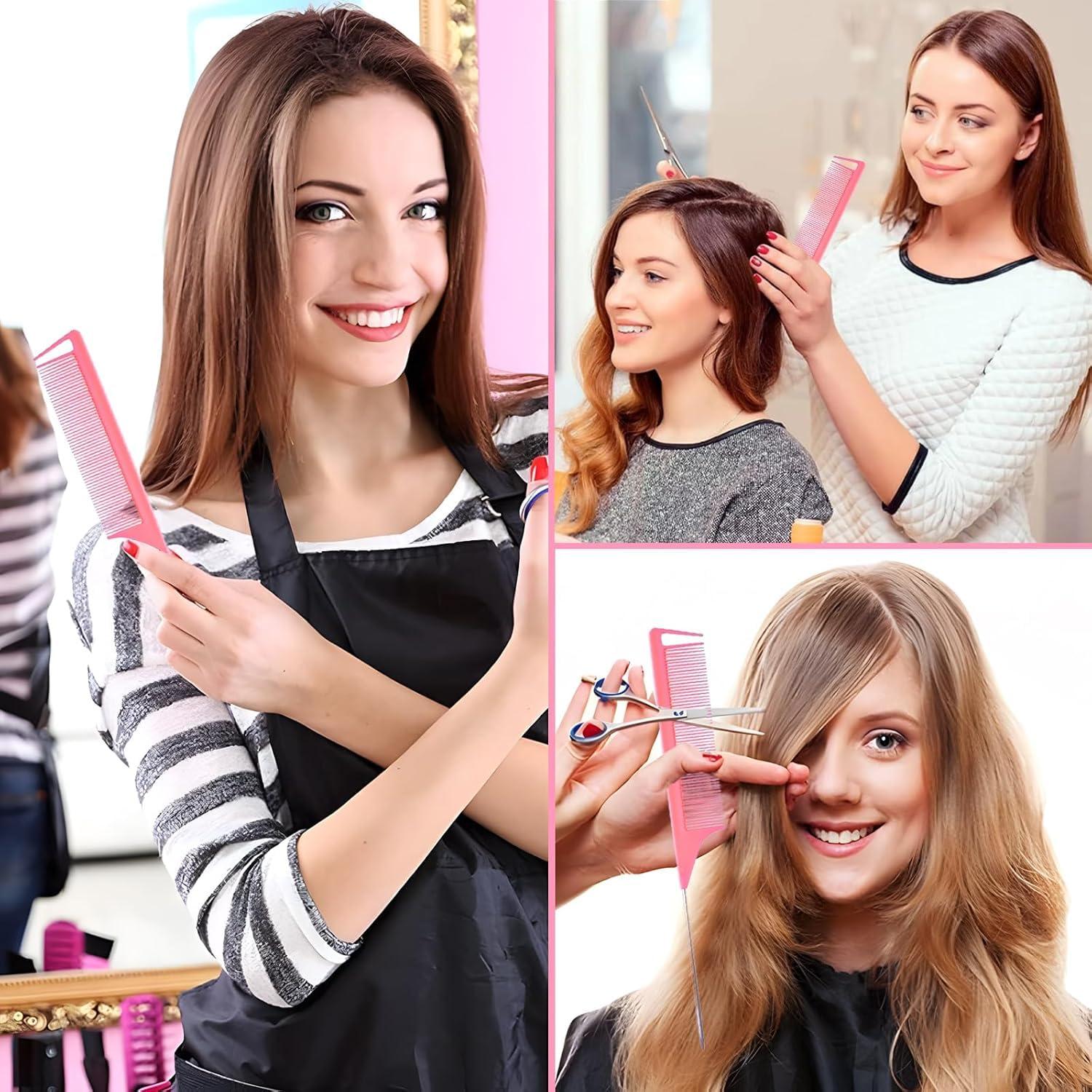 Set de 3 Cepillos para Cabello HN - Control de Bordes Rosa