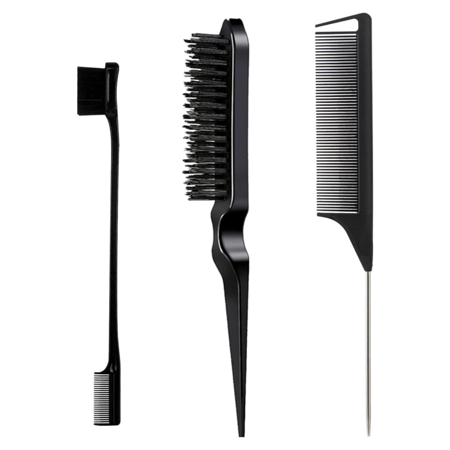 Juego de Peines Negro 3 Piezas Much Hotter - Cepillo y Peine