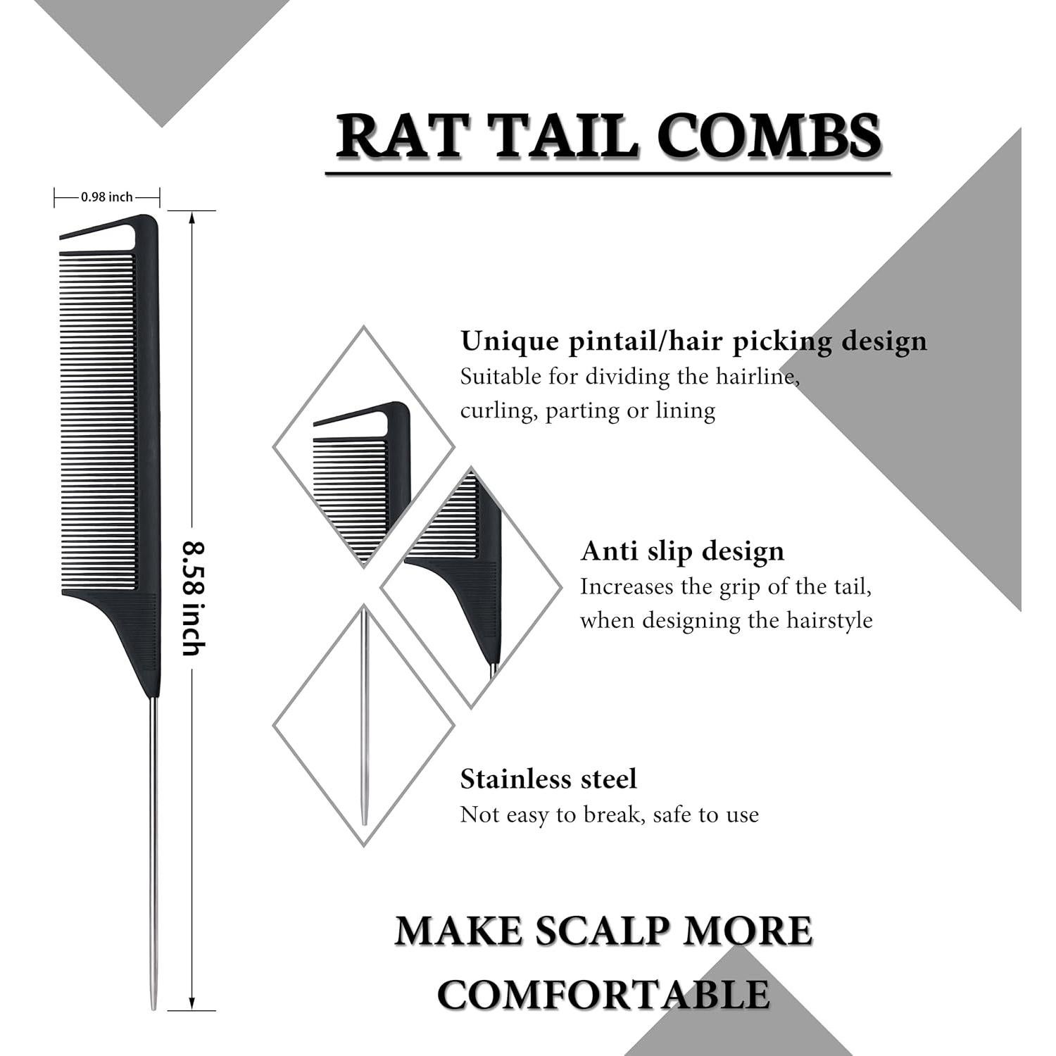 Juego de 4 Peines y Cepillos Mifeloy para Estilizar Cabello